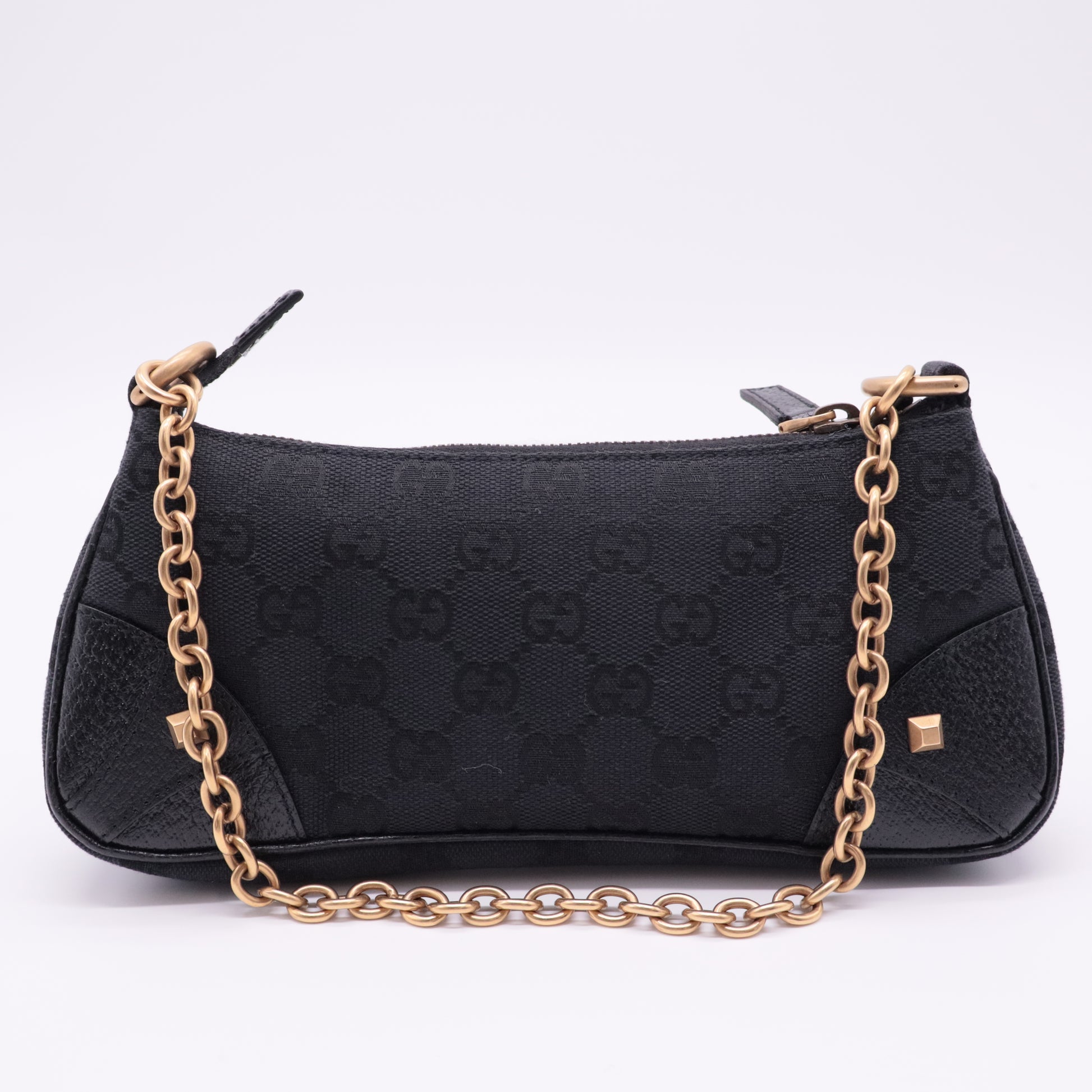 GG Canvas Nail Chain Pochette