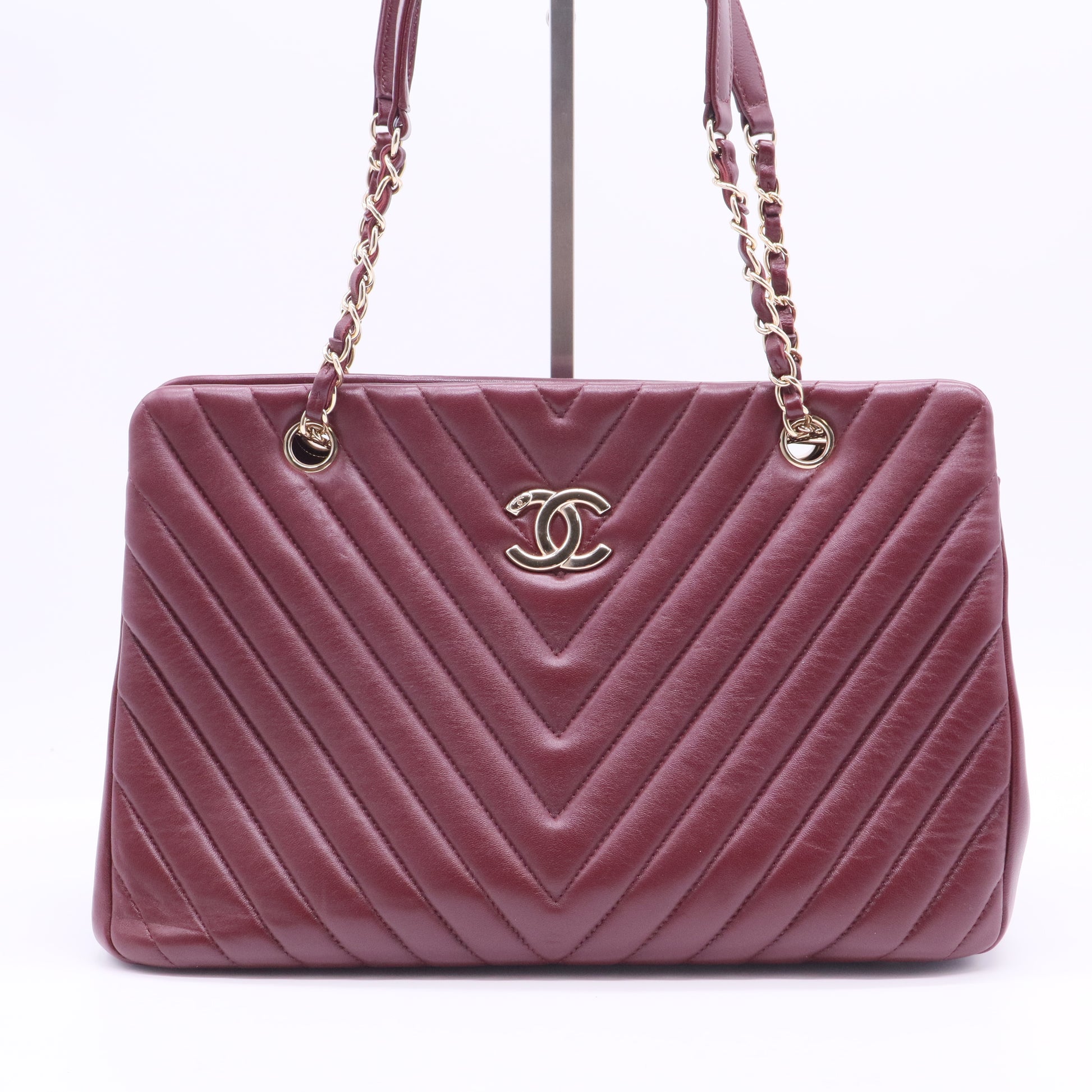 Large Surpique Chevron Tote