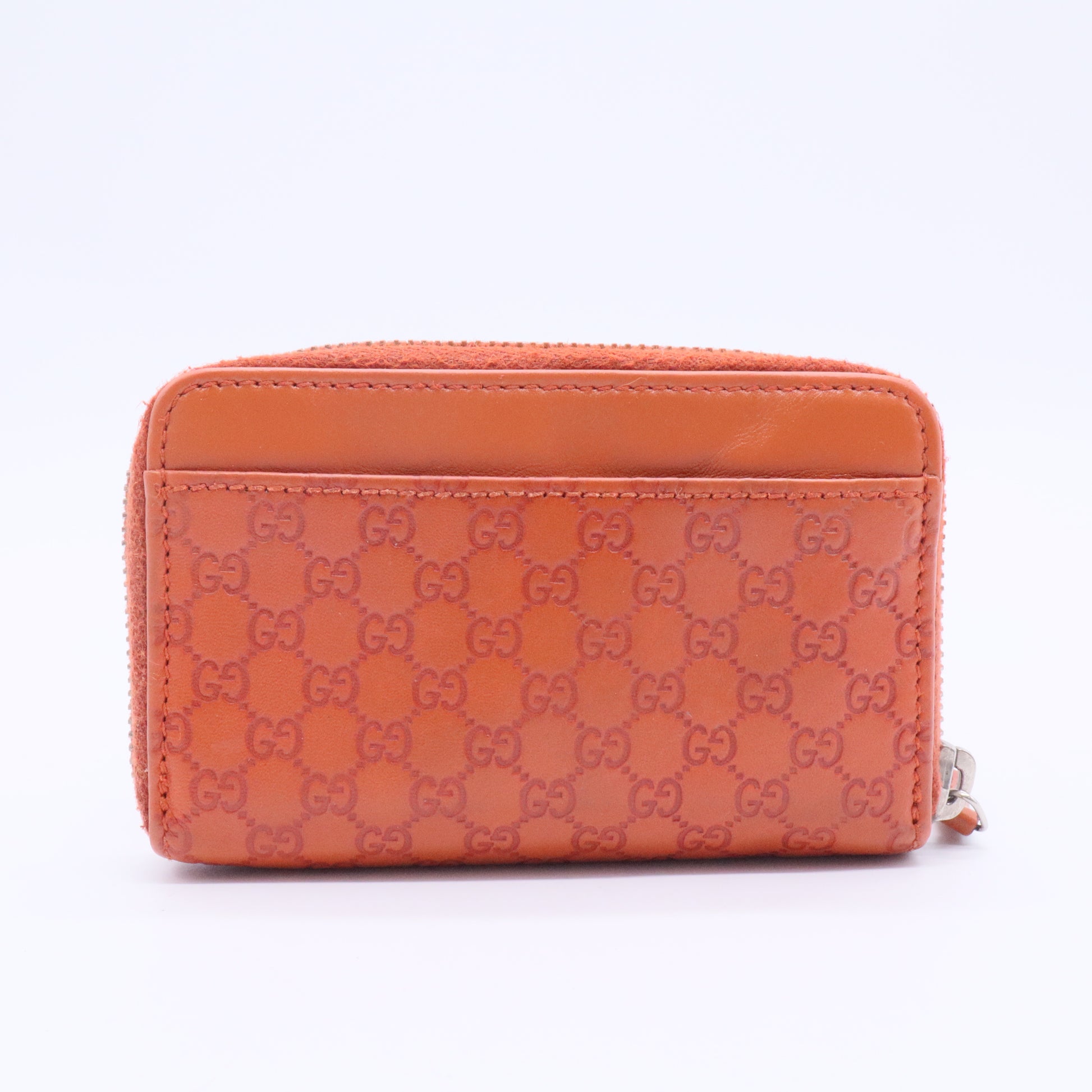 Microguccissima leather zip-around coin purse