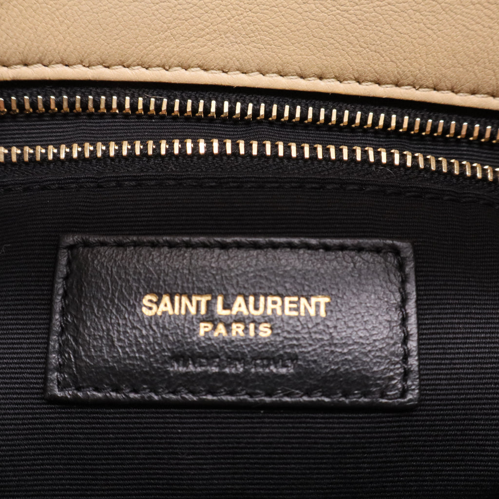 Saint Laurent Small Monogram Shearling Puffer Bag Twins