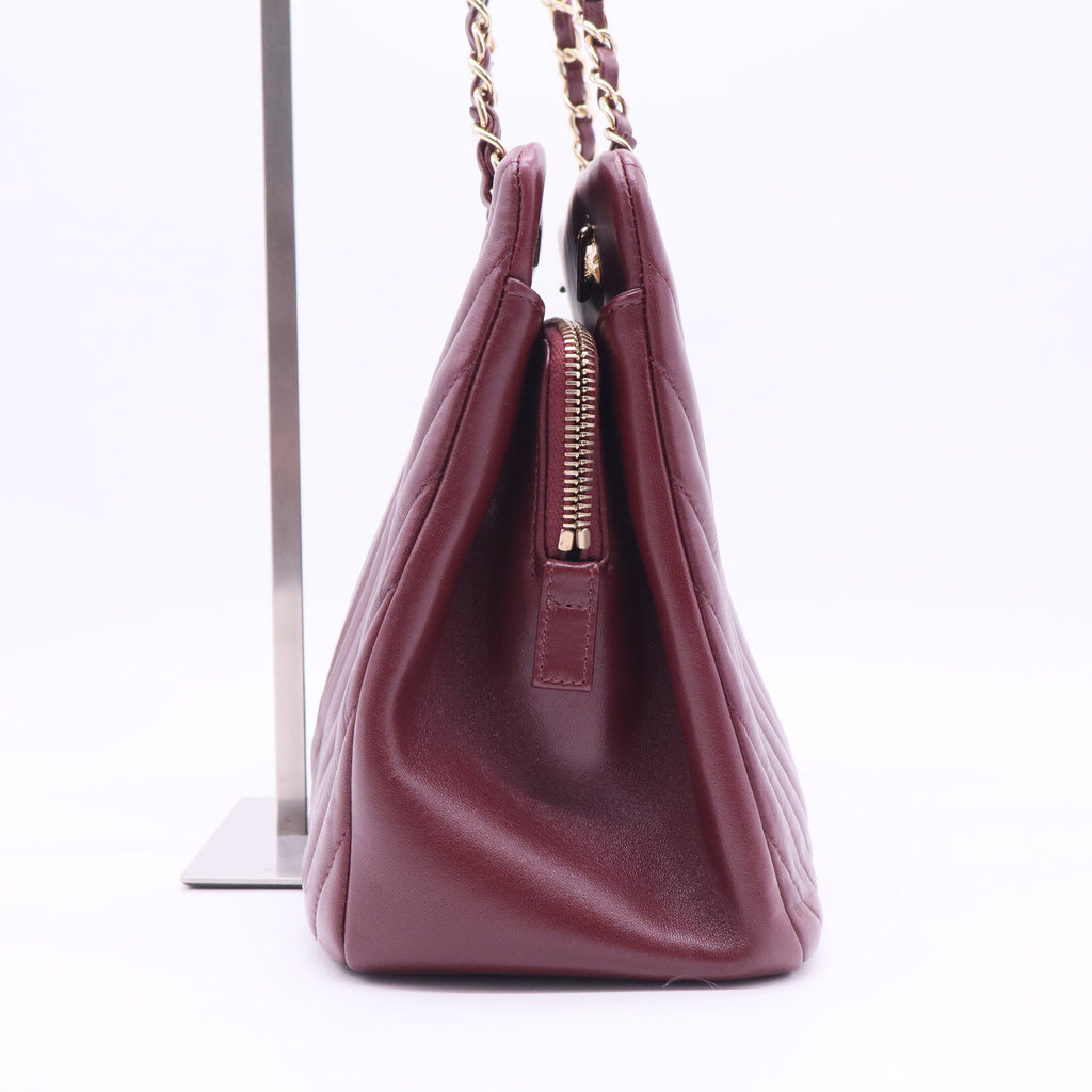 Large Surpique Chevron Tote