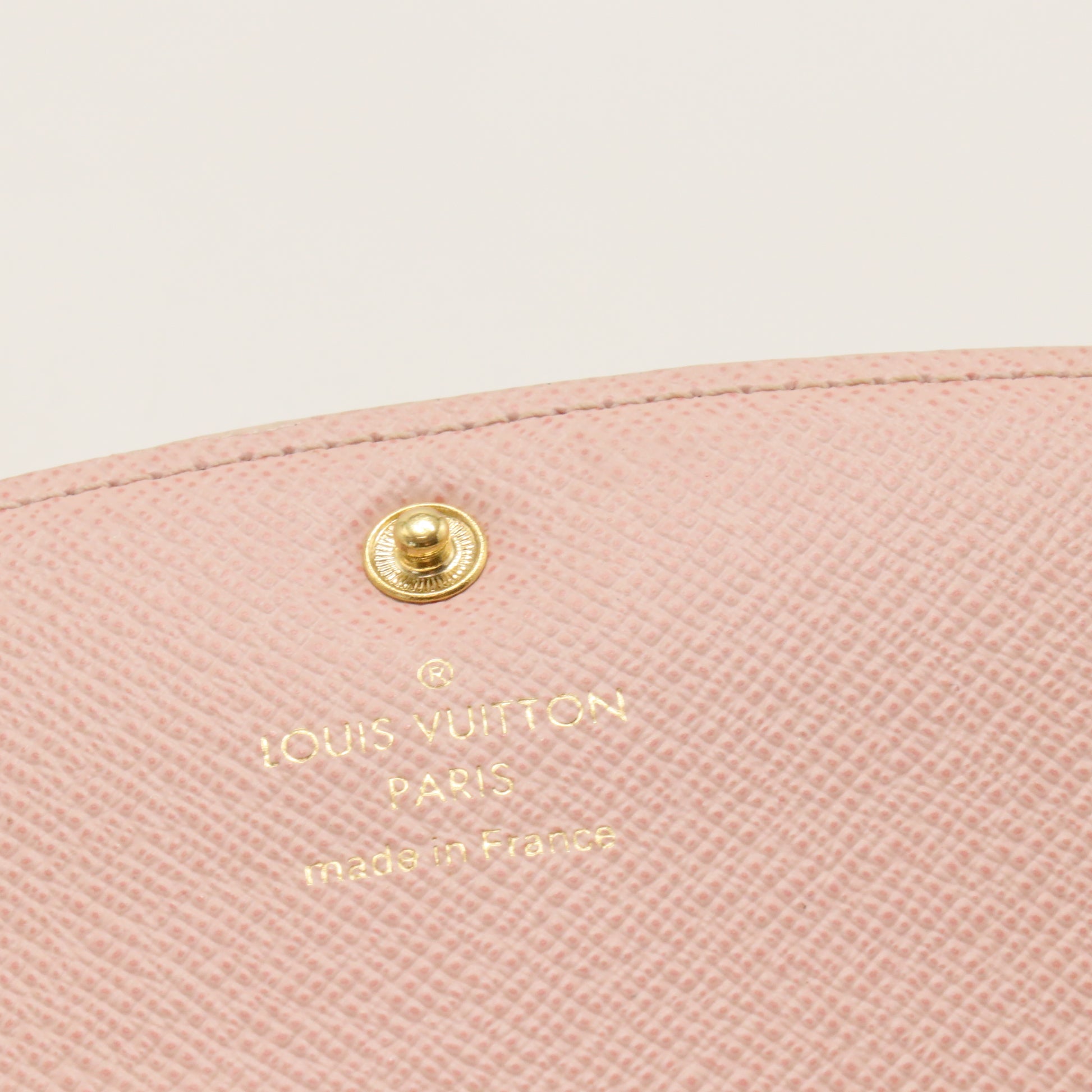 Louis Vuitton  Damier Azur Emilie Wallet Rose Ballerine