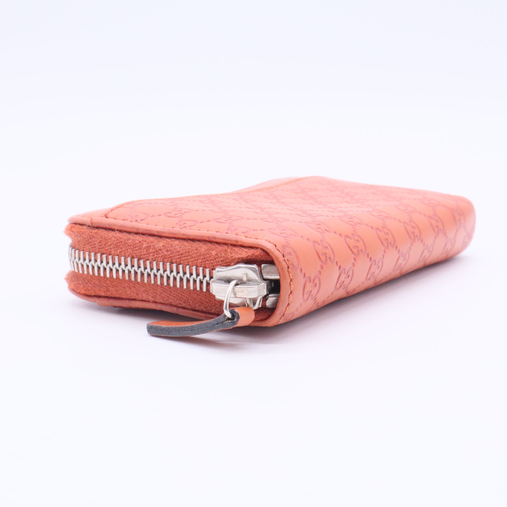 Microguccissima leather zip-around coin purse
