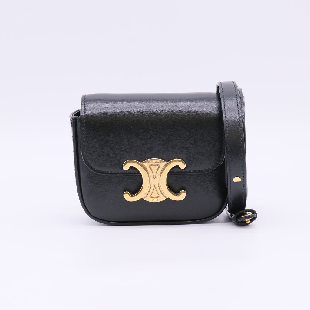 Celine Mini Claude in Shiny Calfskin twins LDZ996