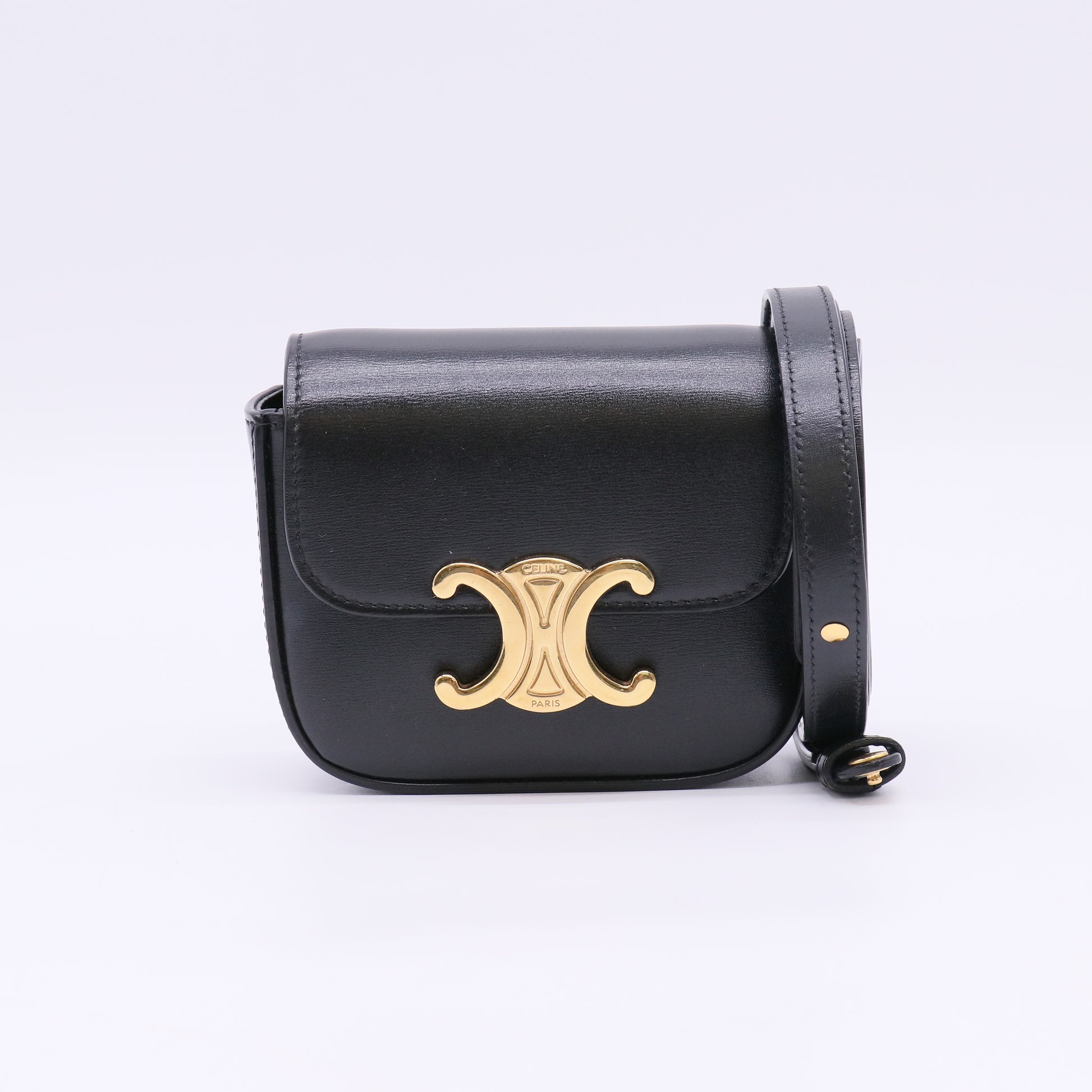 Celine Mini Claude in Shiny Calfskin twins LDZ996