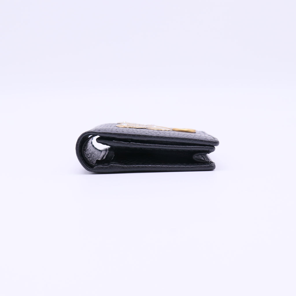 Double G Logo Leather Compact Wallet W21883