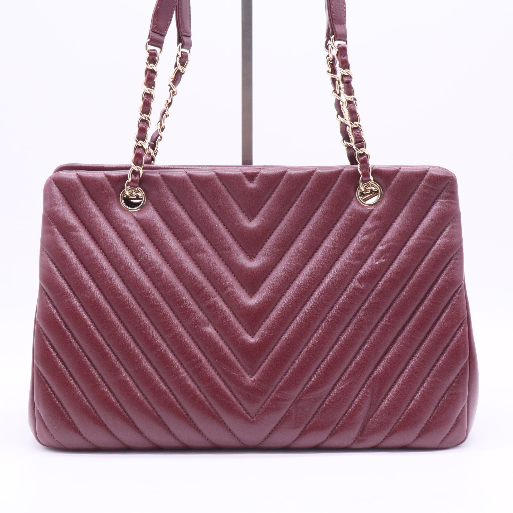 Large Surpique Chevron Tote