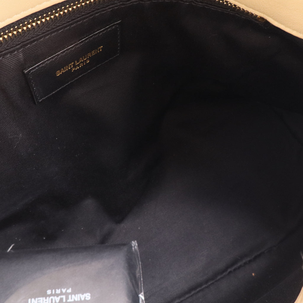 Saint Laurent Small Monogram Shearling Puffer Bag Twins