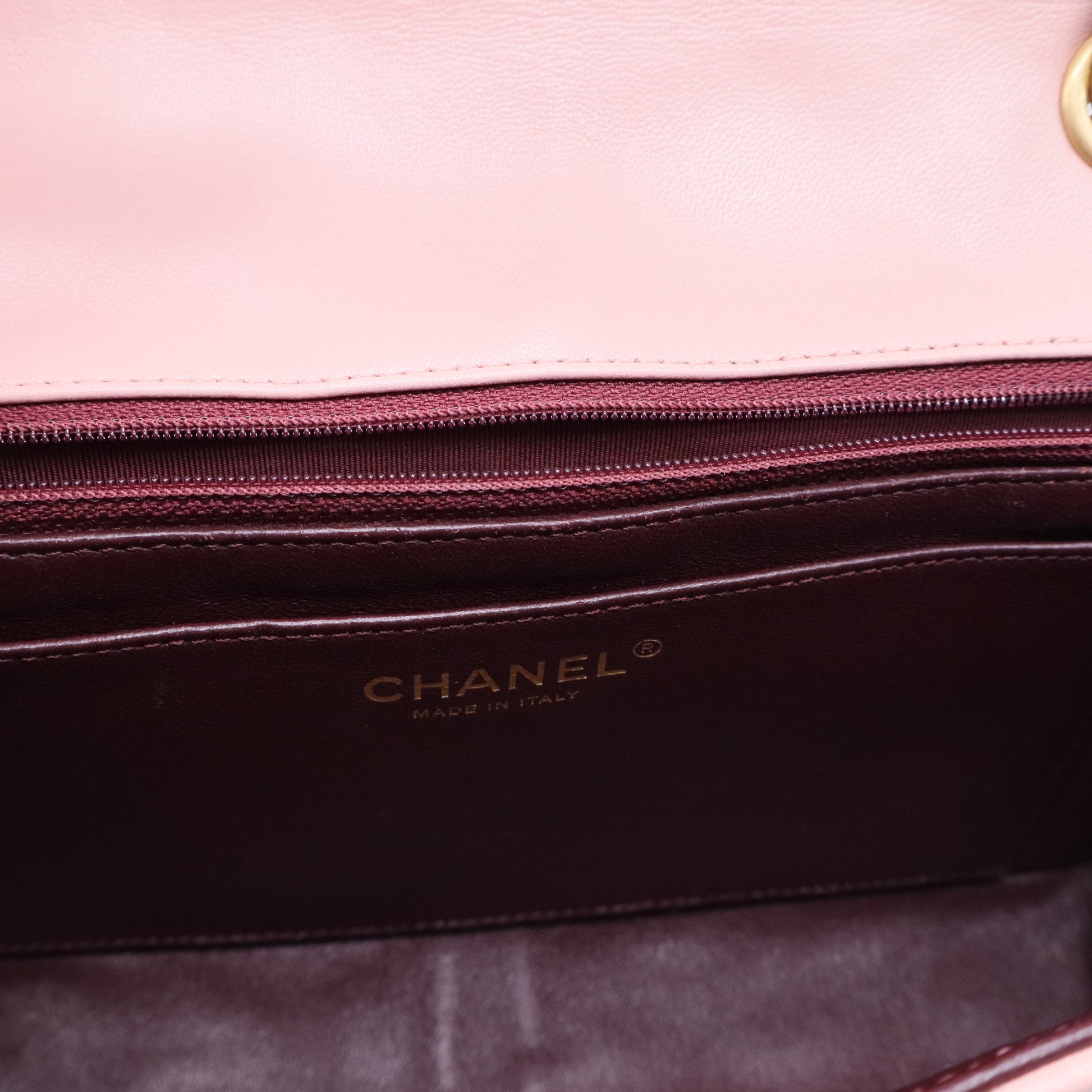 Pink Medium Lambskin Two Tone Day Flap B20258