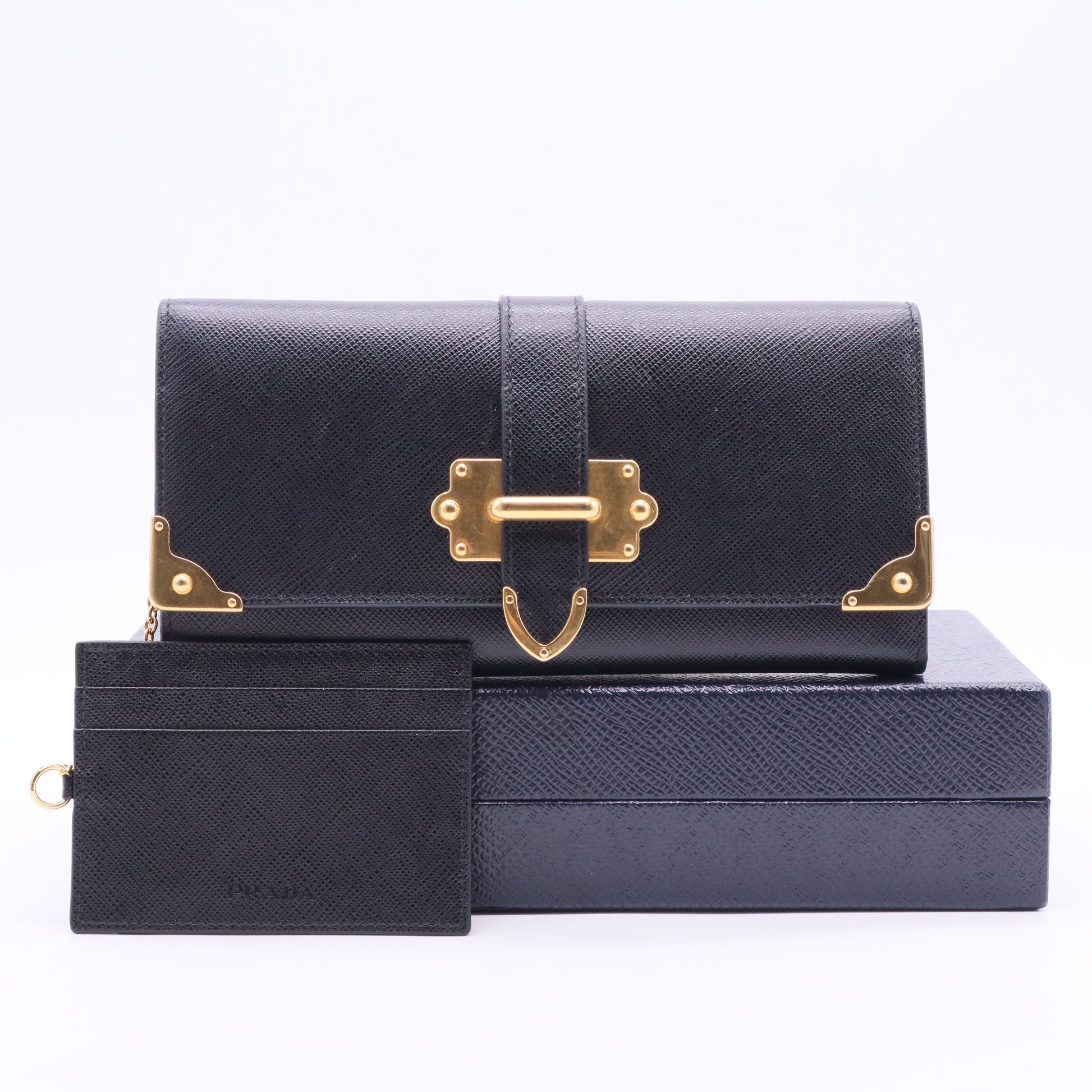 Saffiano Metal Leather Continental Wallet