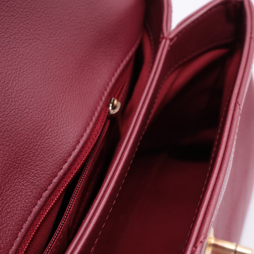 Chevron Chic Top Handle Bag Chevron Calfskin