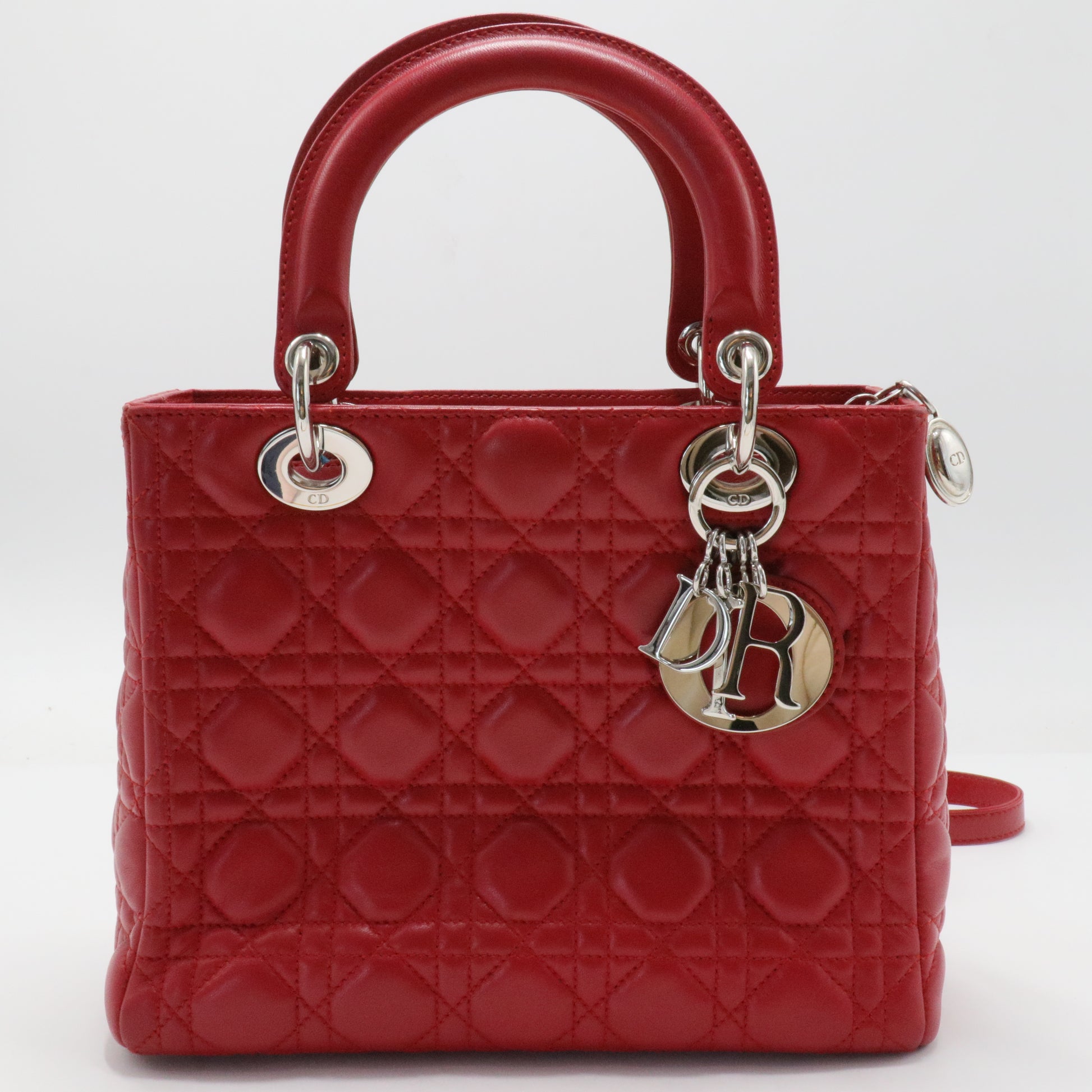 Lady Dior Bag Cannage Quilt Lambskin Medium