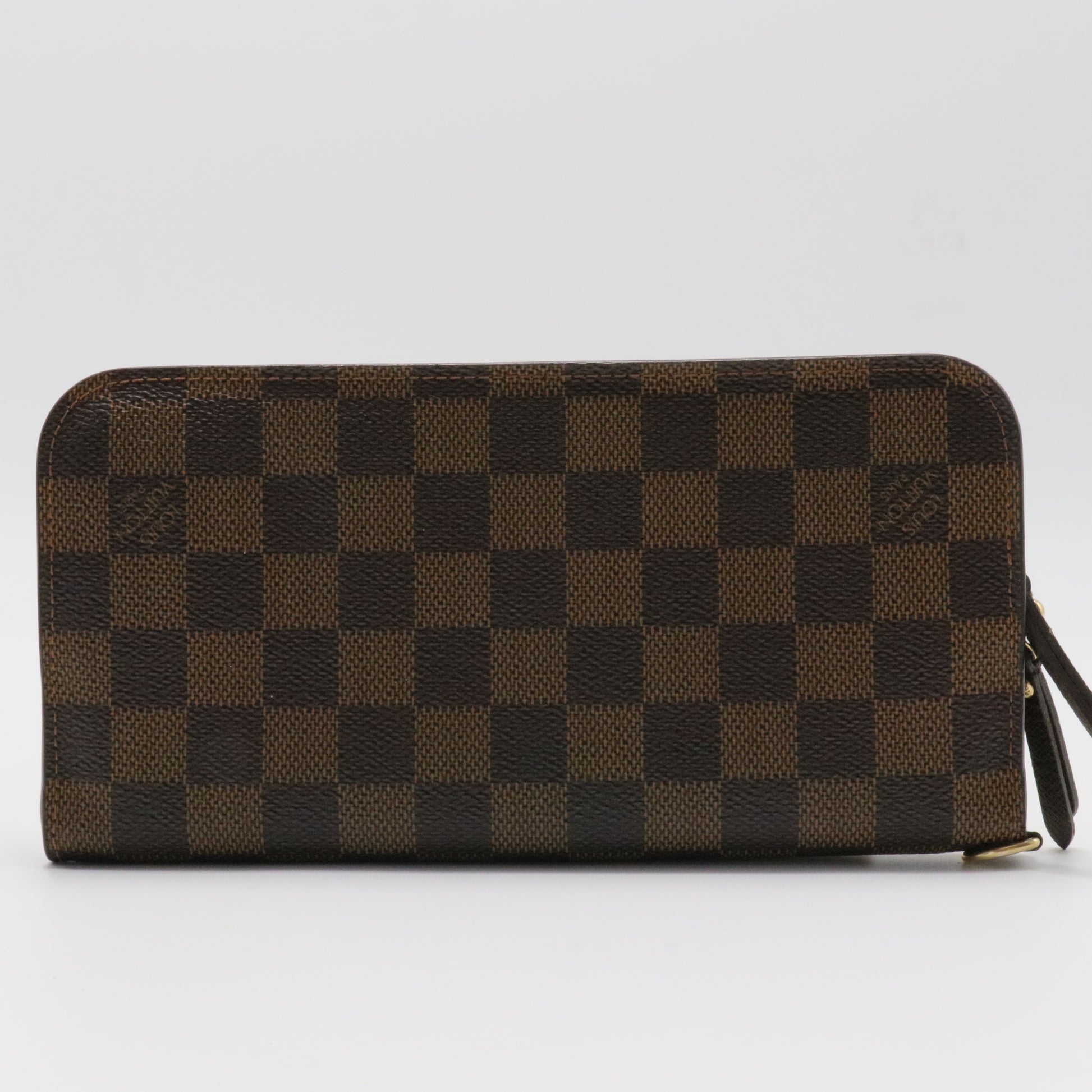 Damier Ebene Pattern Coated Canvas Zippy Wallet