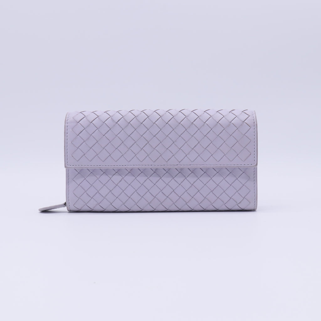 Nappa Intrecciato Continental Flap Wallet W21584