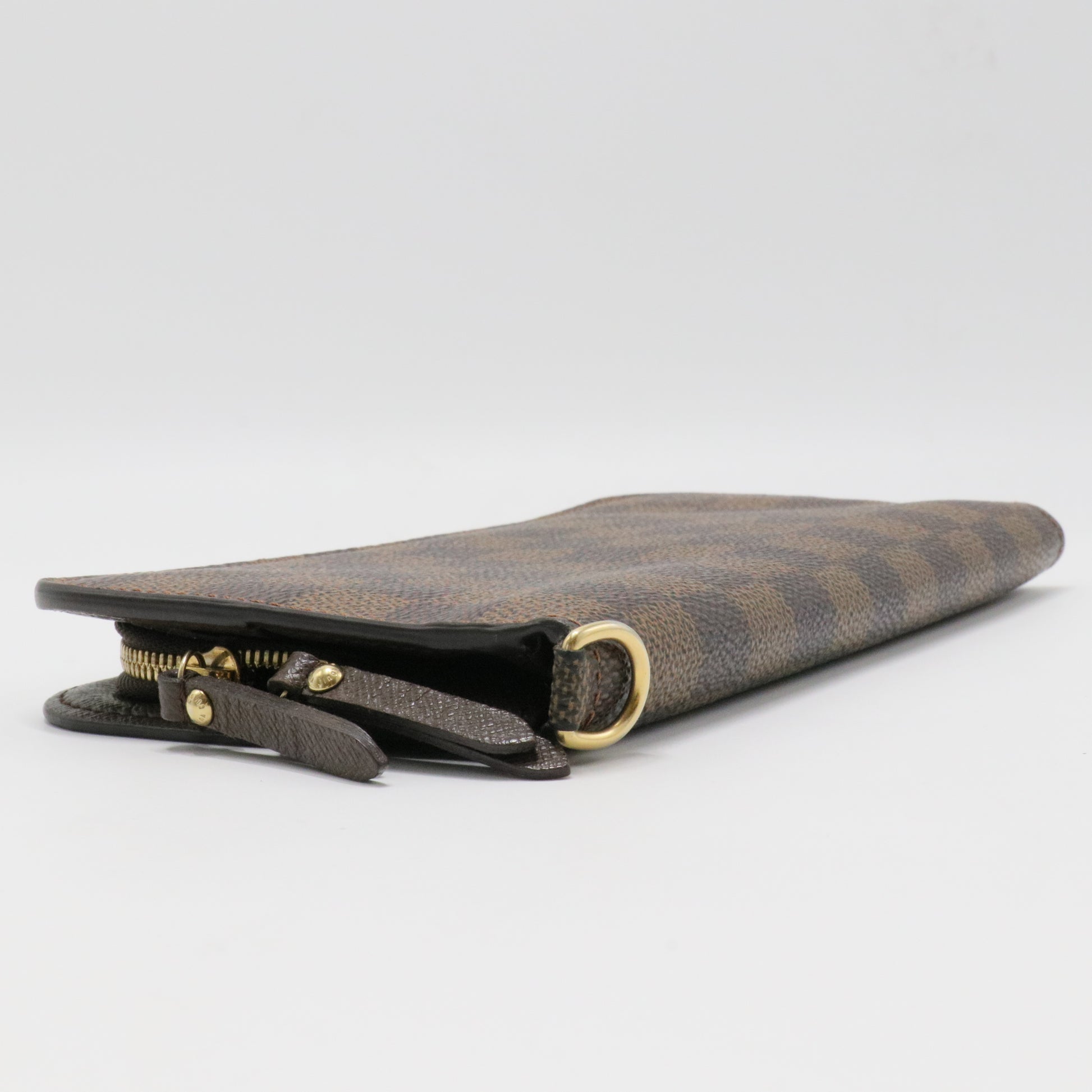 Damier Ebene Pattern Coated Canvas Zippy Wallet
