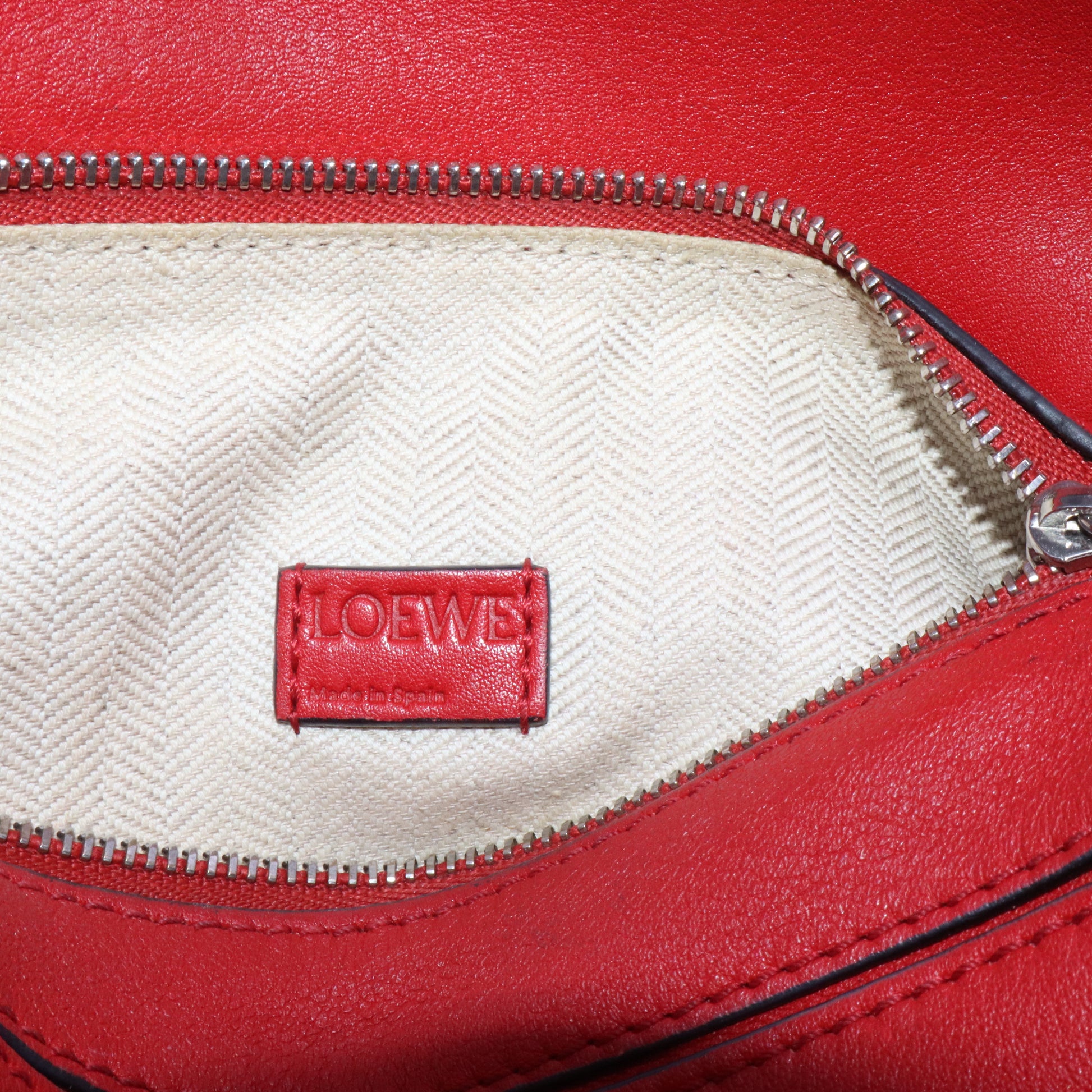 Calfskin Mini Puzzle Bag Pomodoro B20716