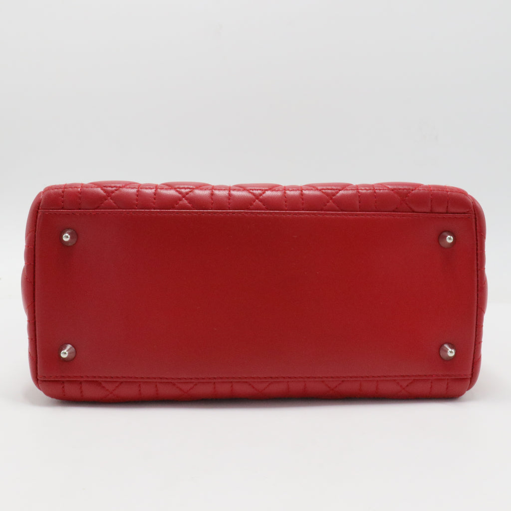Lady Dior Bag Cannage Quilt Lambskin Medium
