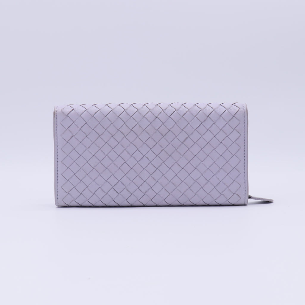 Nappa Intrecciato Continental Flap Wallet W21584