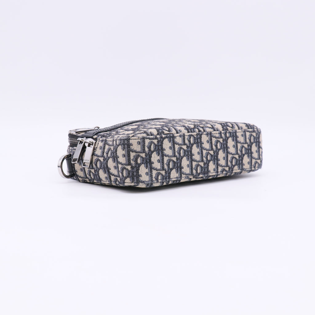 Dior Safari Bag with Strap in Beige and Black Dior Oblique Jacquard twins LDZ997