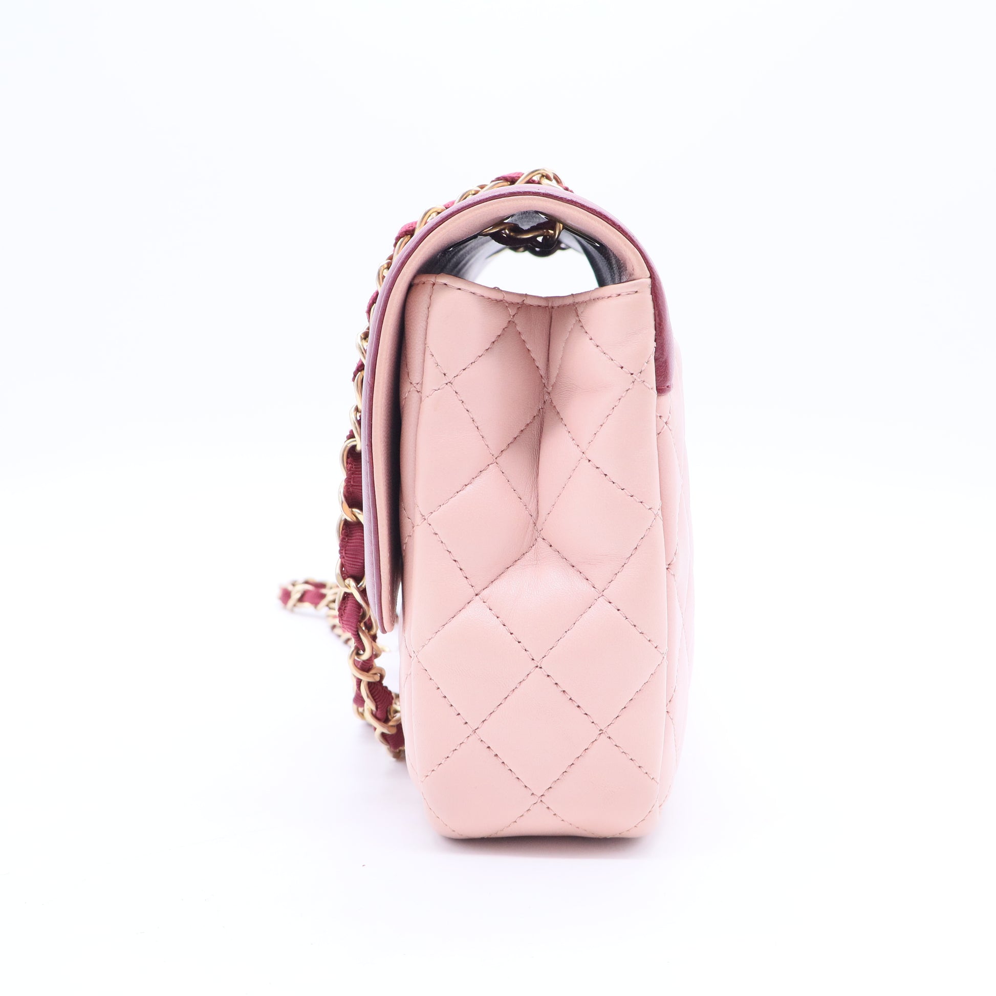Pink Medium Lambskin Two Tone Day Flap B20258