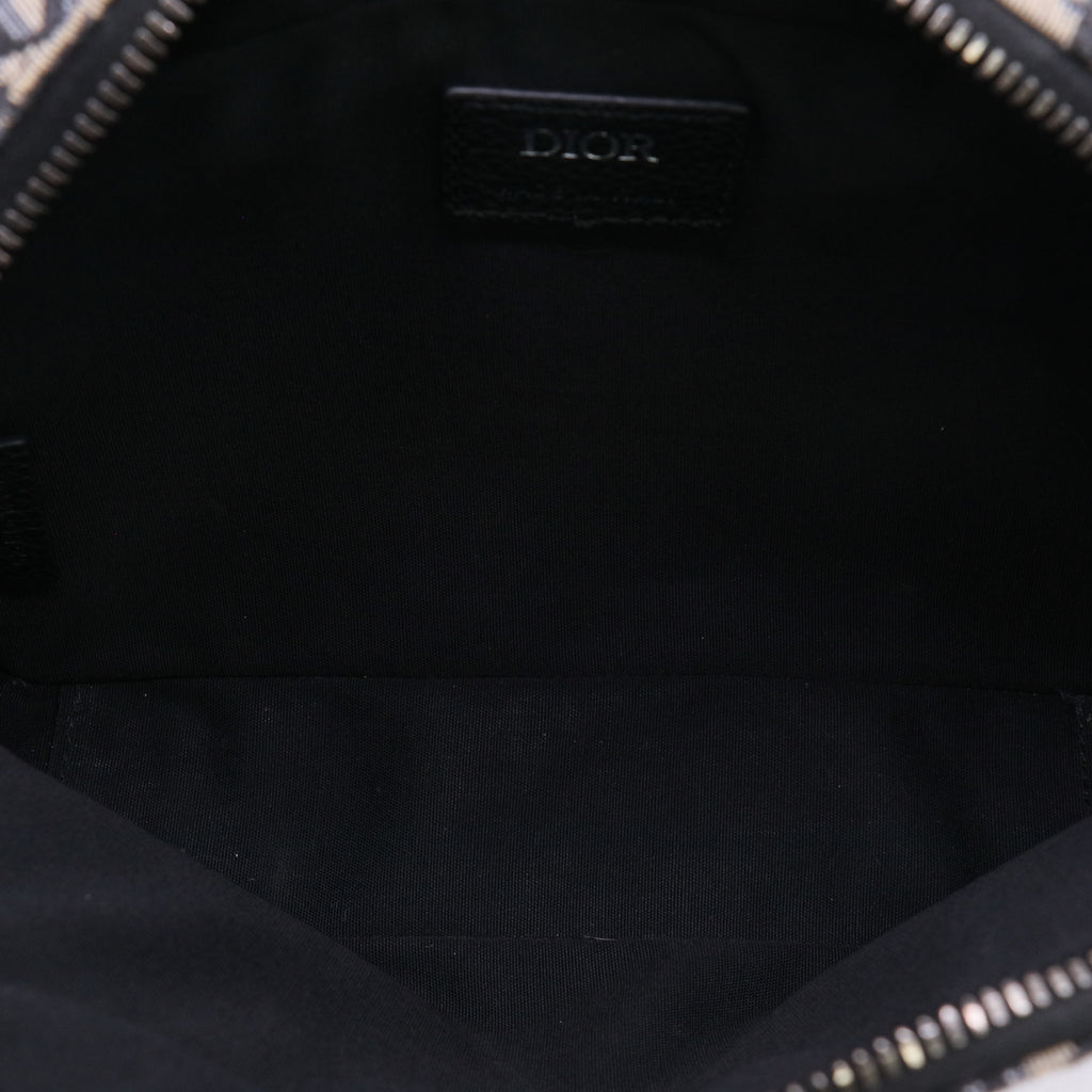 Dior Safari Bag with Strap in Beige and Black Dior Oblique Jacquard twins LDZ997