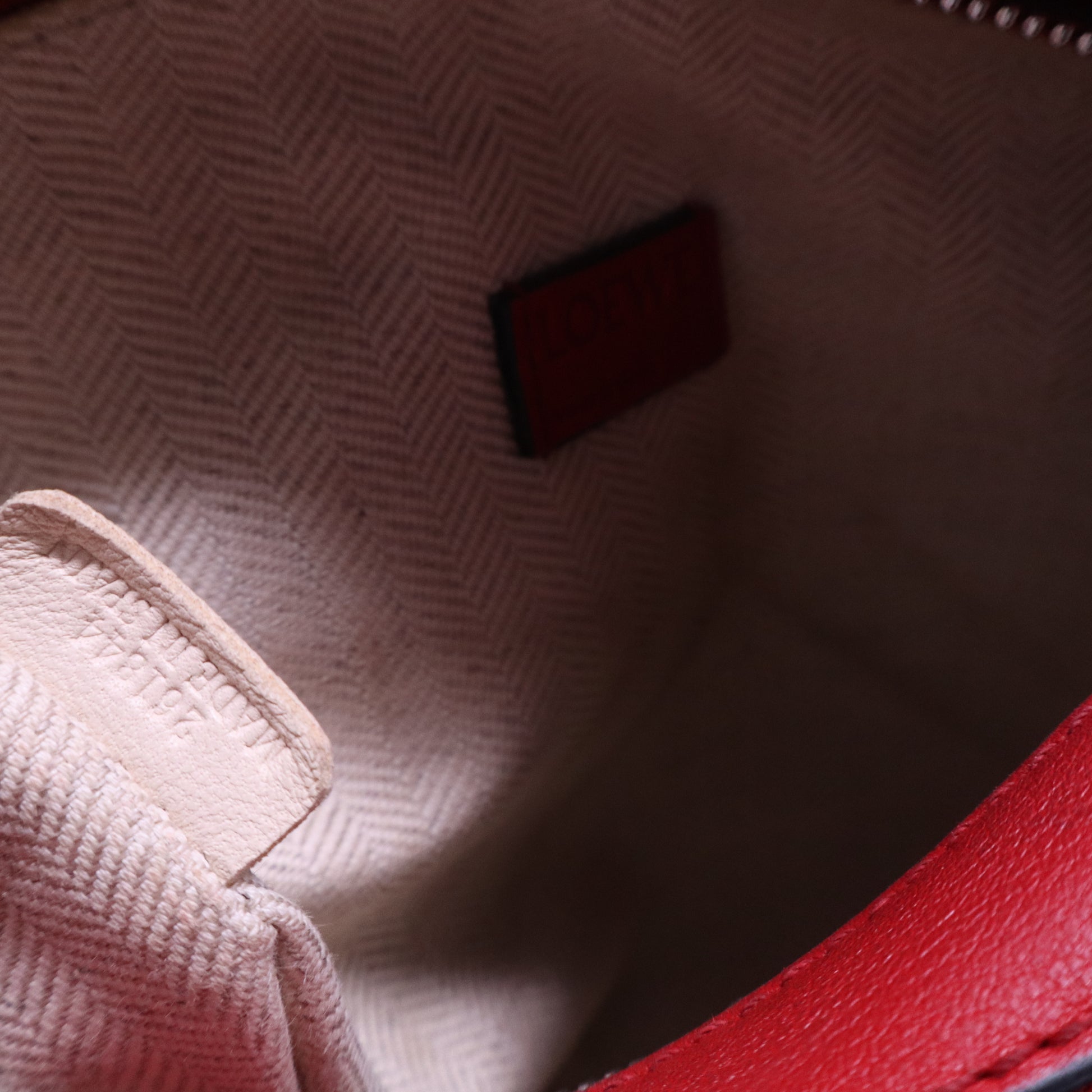 Calfskin Mini Puzzle Bag Pomodoro B20716
