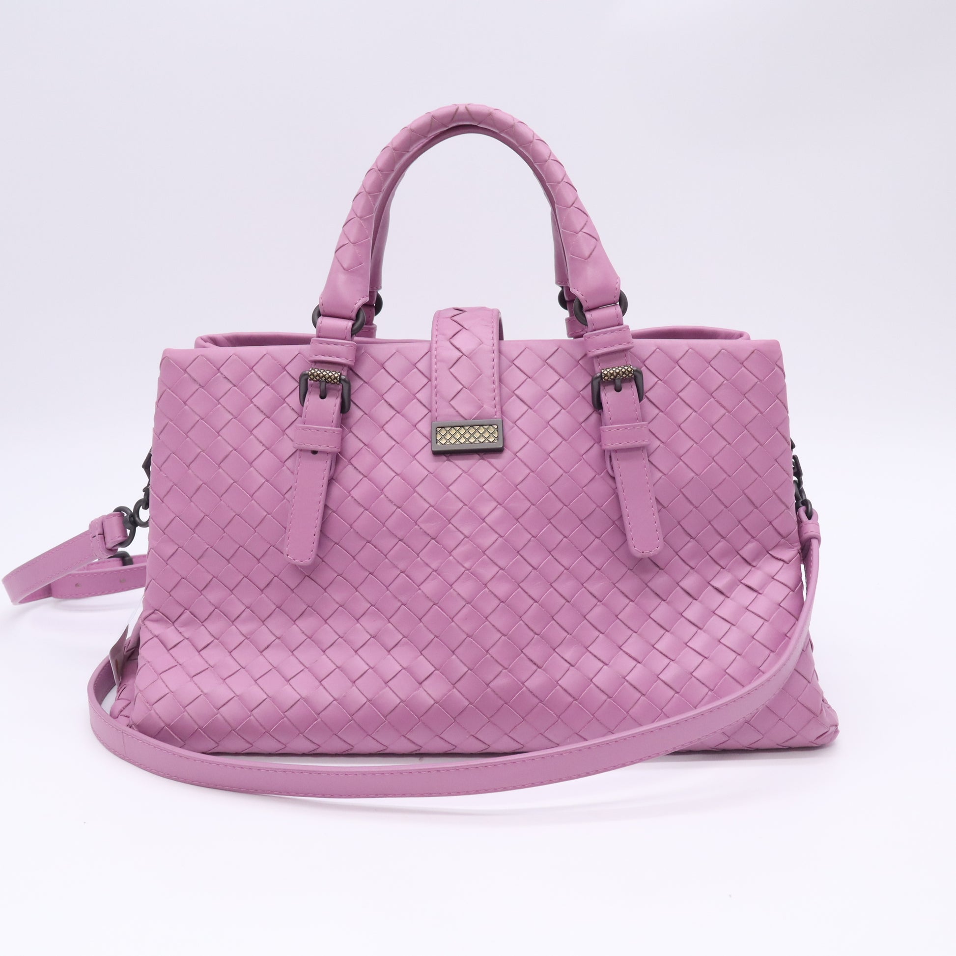 Bottega Veneta Intrecciato Nappa Leather Mini Roma Tote Bag Twins B24071