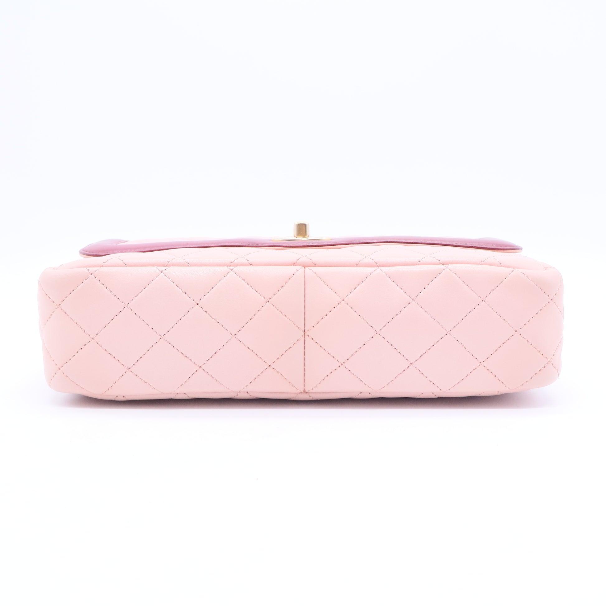 Pink Medium Lambskin Two Tone Day Flap B20258