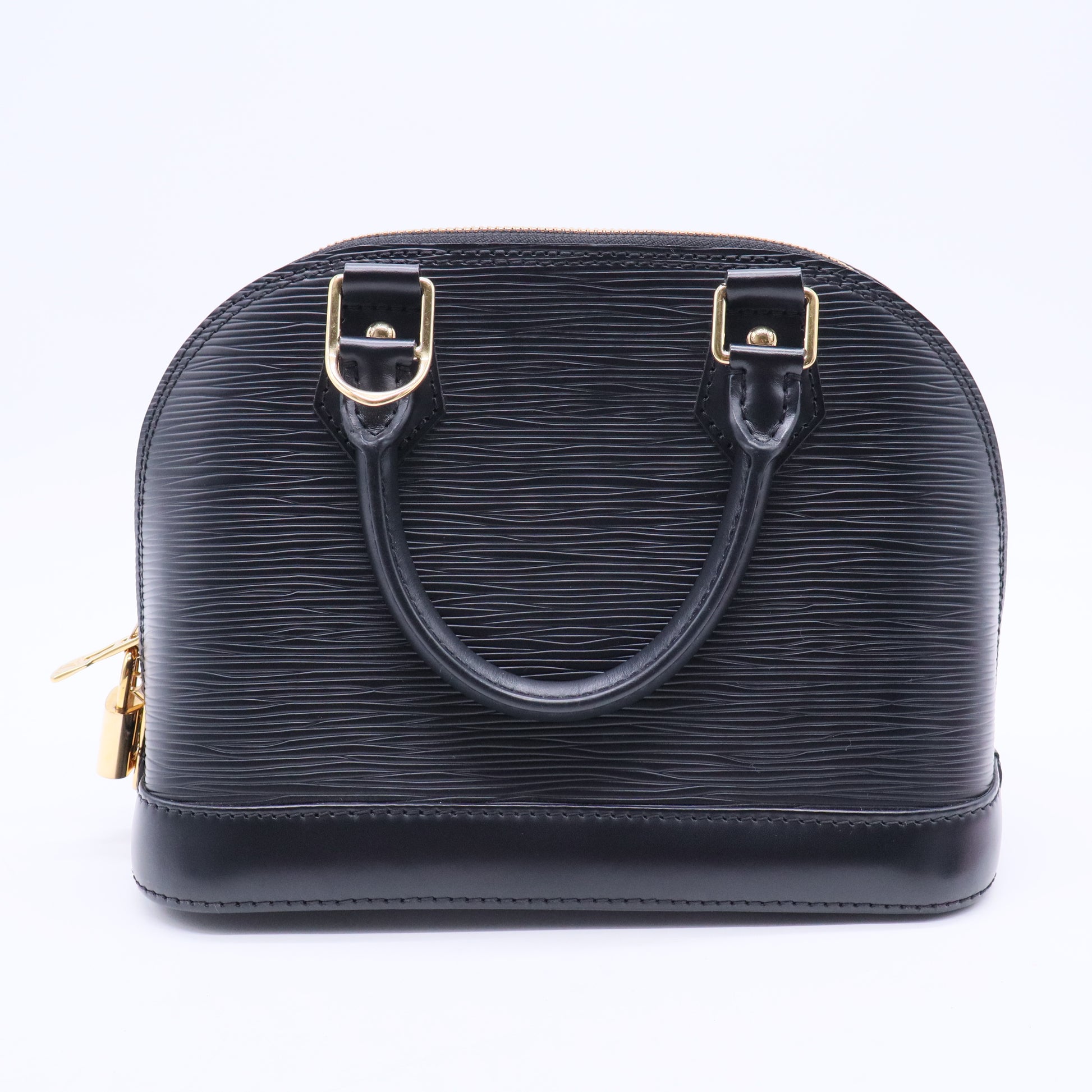 Alma BB blooming flowers epi leather black Twins LDJ3073