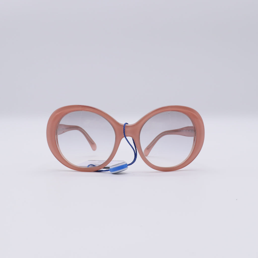 Acetate Round CC Sunglasses Pink twins