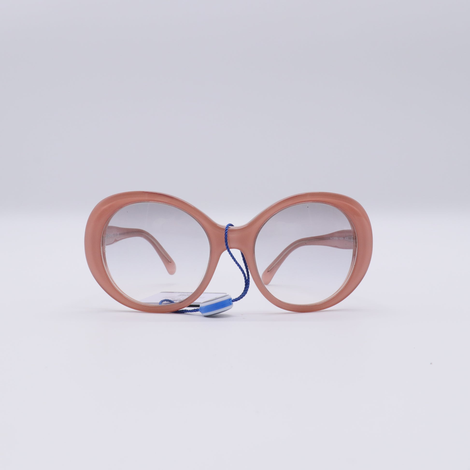 Acetate Round CC Sunglasses Pink twins