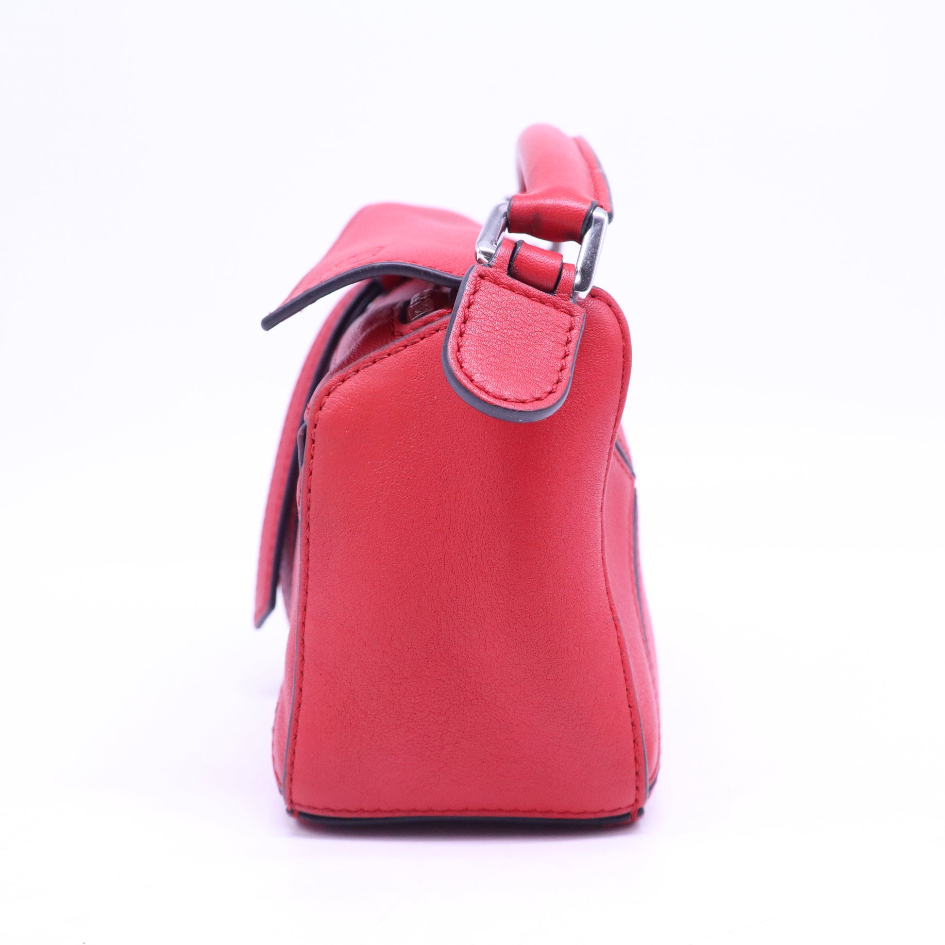 Calfskin Mini Puzzle Bag Pomodoro B20716