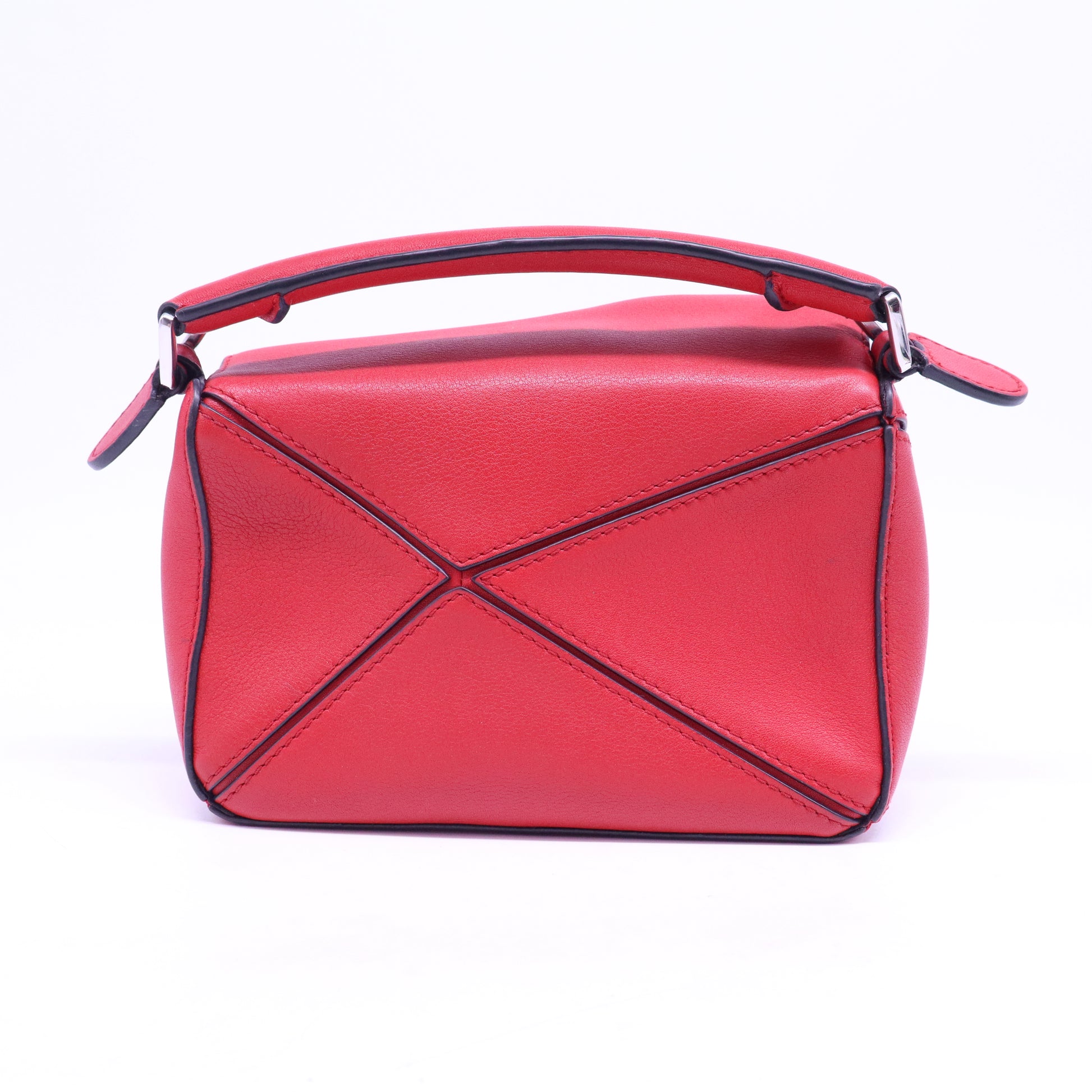 Calfskin Mini Puzzle Bag Pomodoro B20716