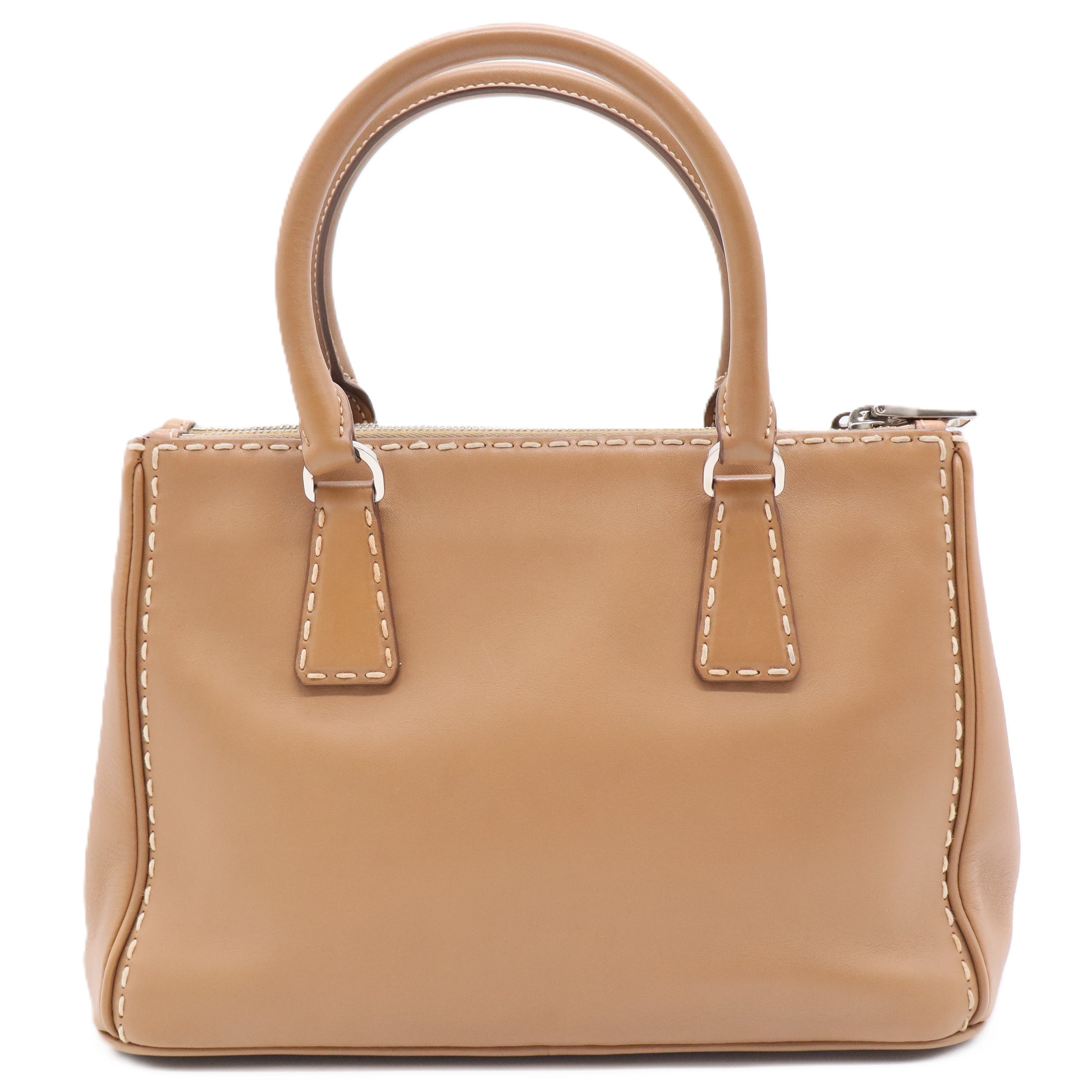 Galleria Double Zip Tote Stitched City Calf