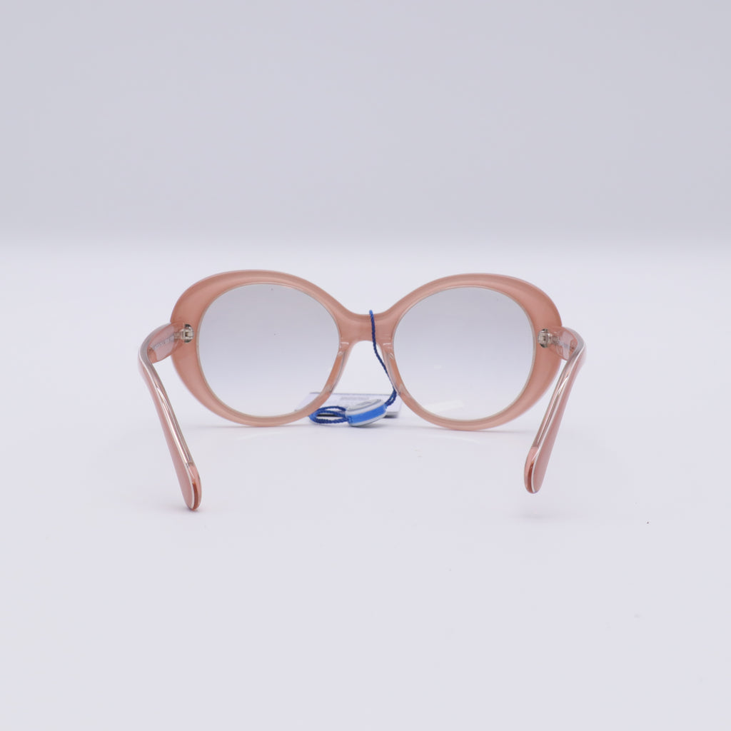 Acetate Round CC Sunglasses Pink twins