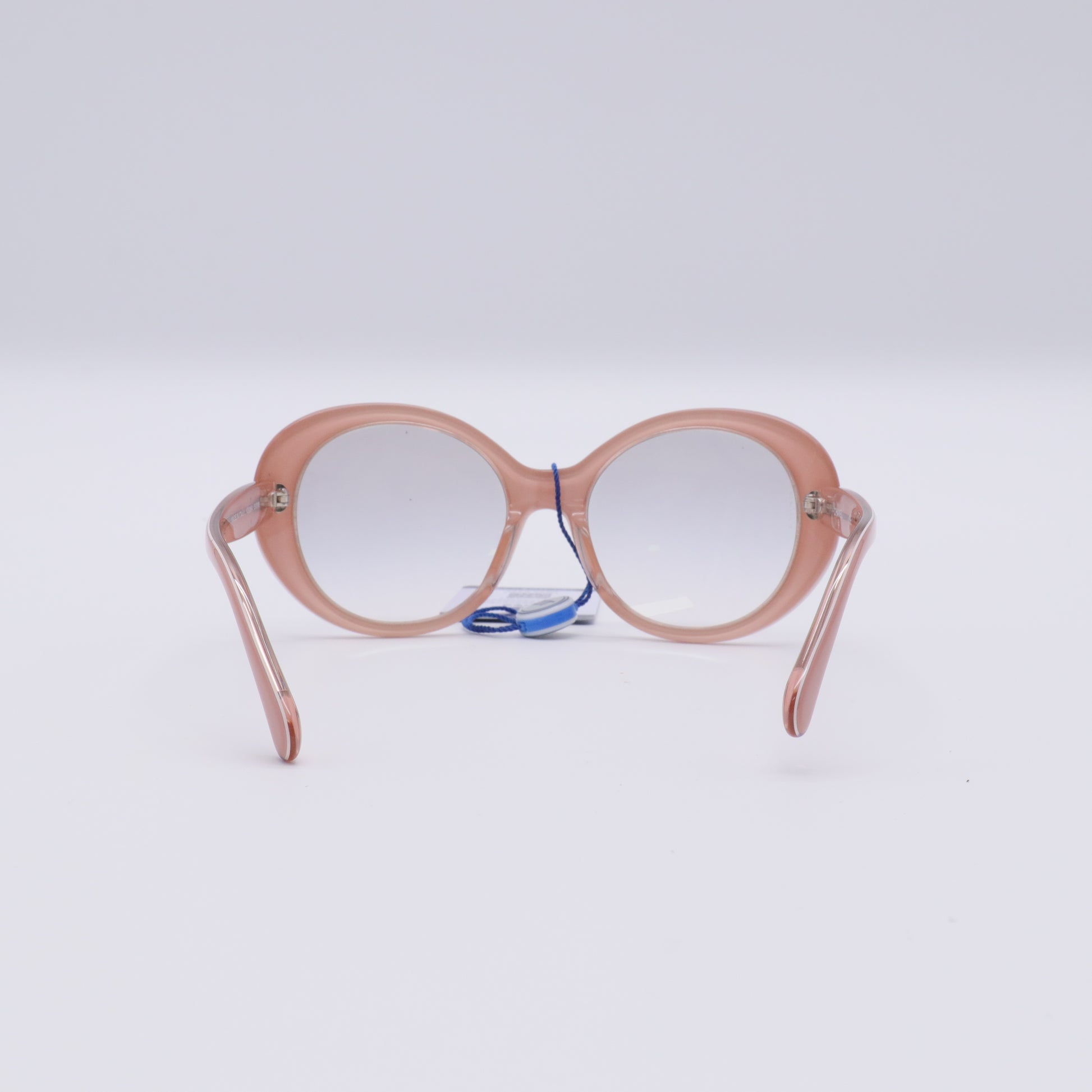 Acetate Round CC Sunglasses Pink twins