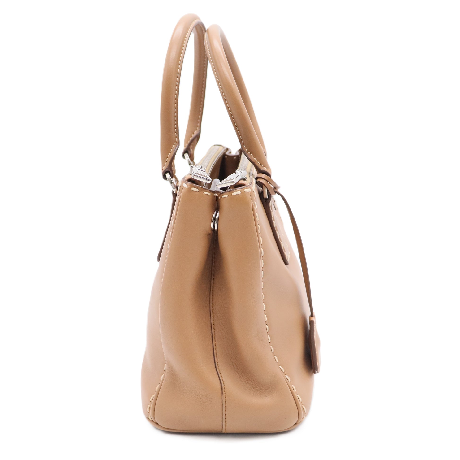 Galleria Double Zip Tote Stitched City Calf