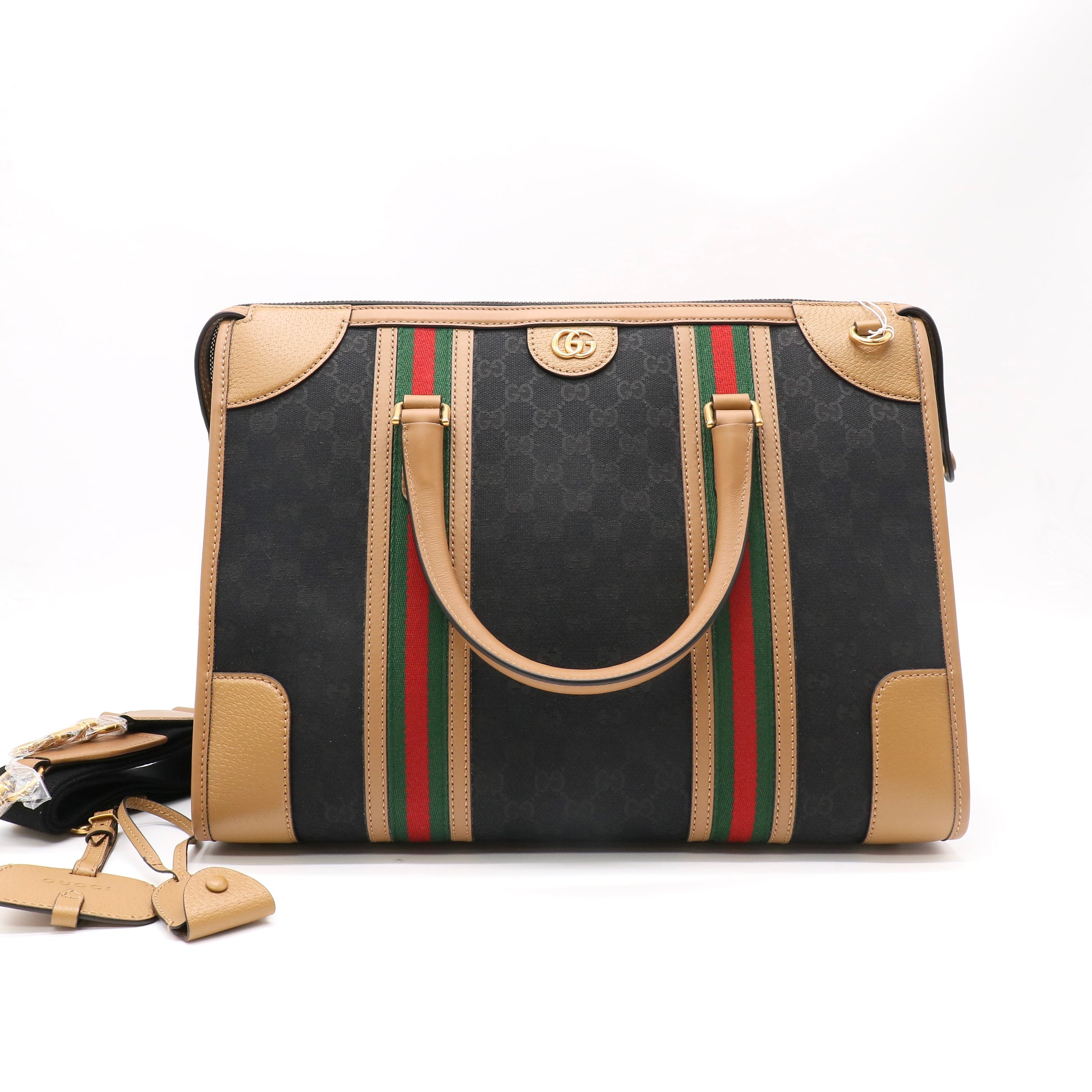 Gucci GG Canvas Bauletto Duffel Bag twins LDZ474