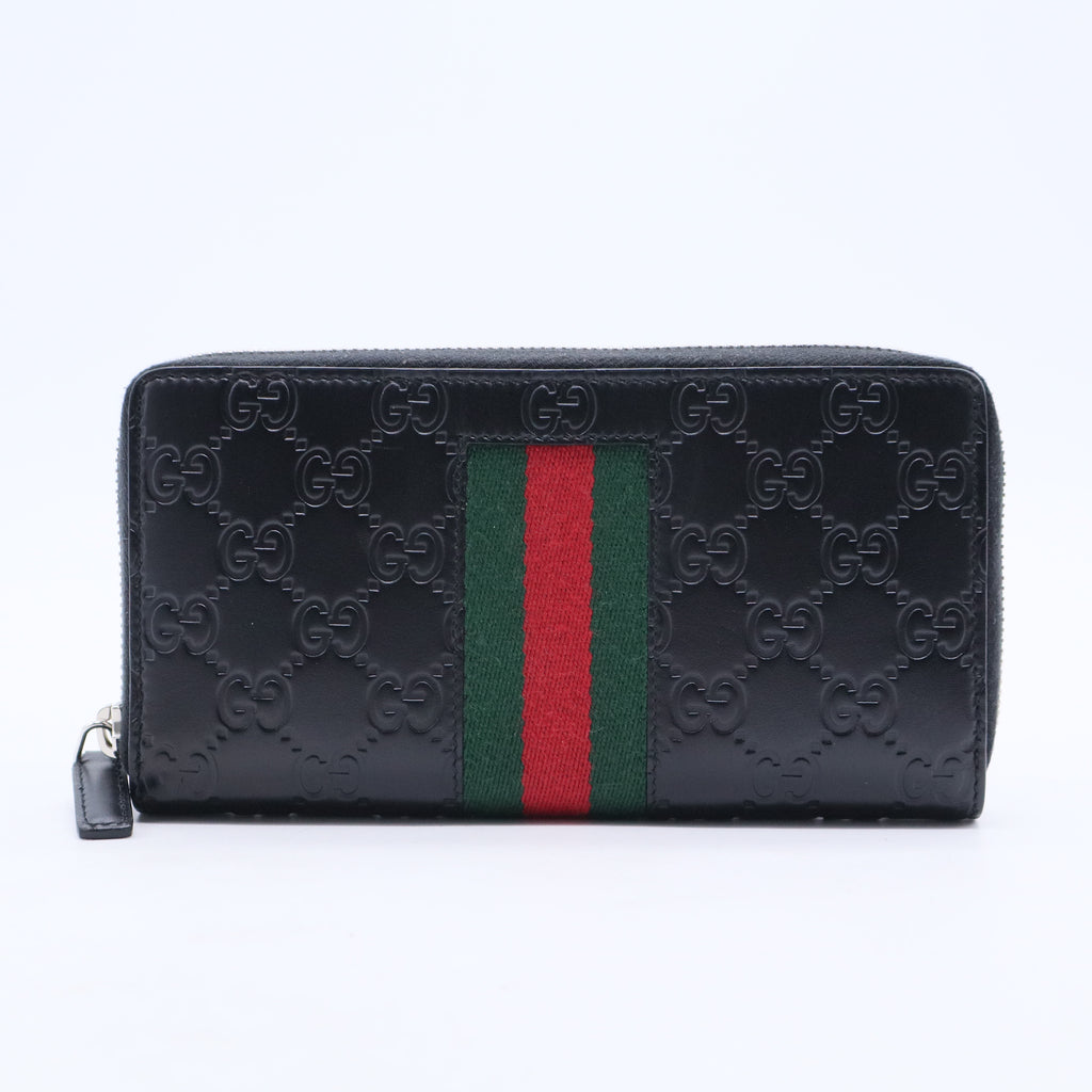 Web Accent Leather Wallet W20398