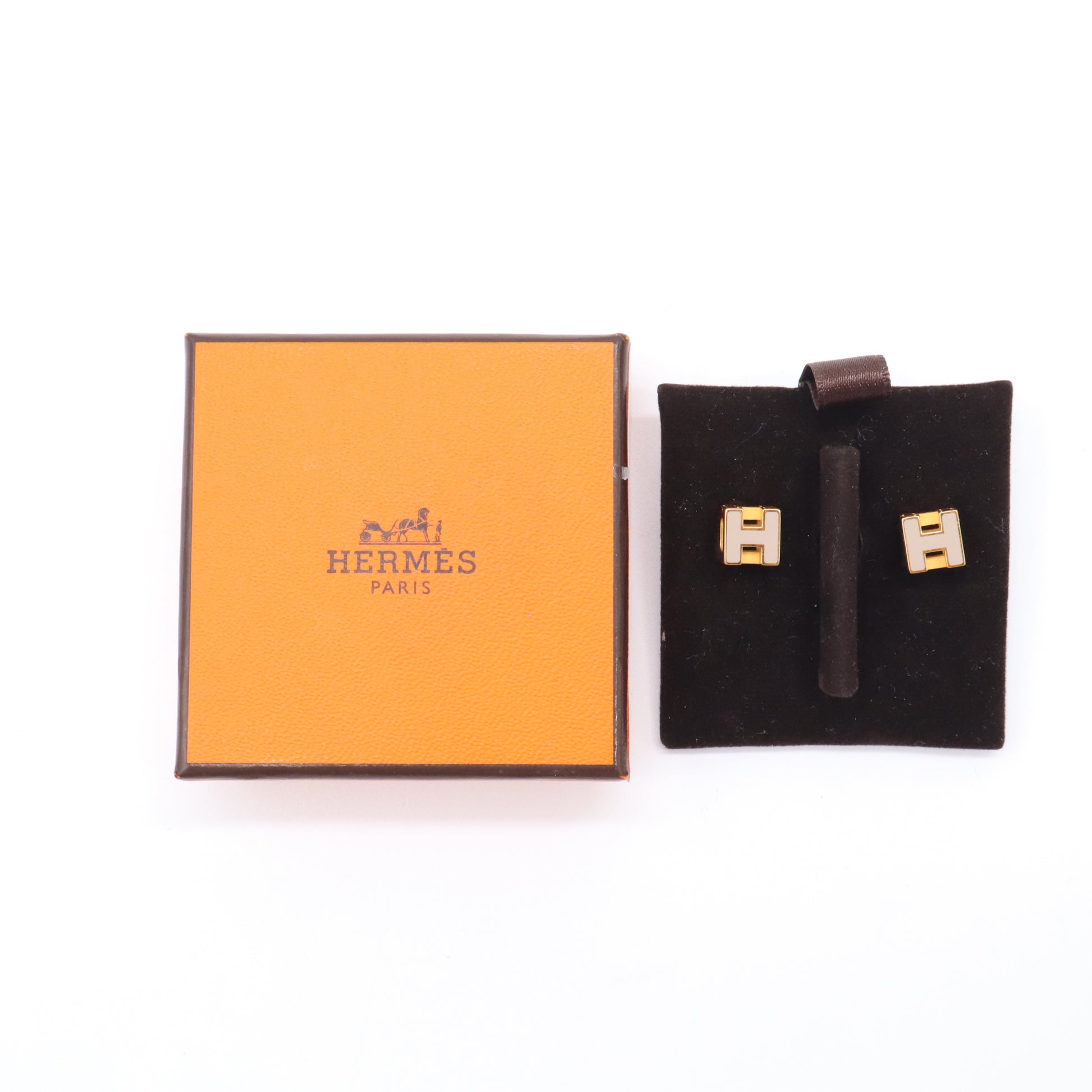 Hermes Cage dH Earrings W21540