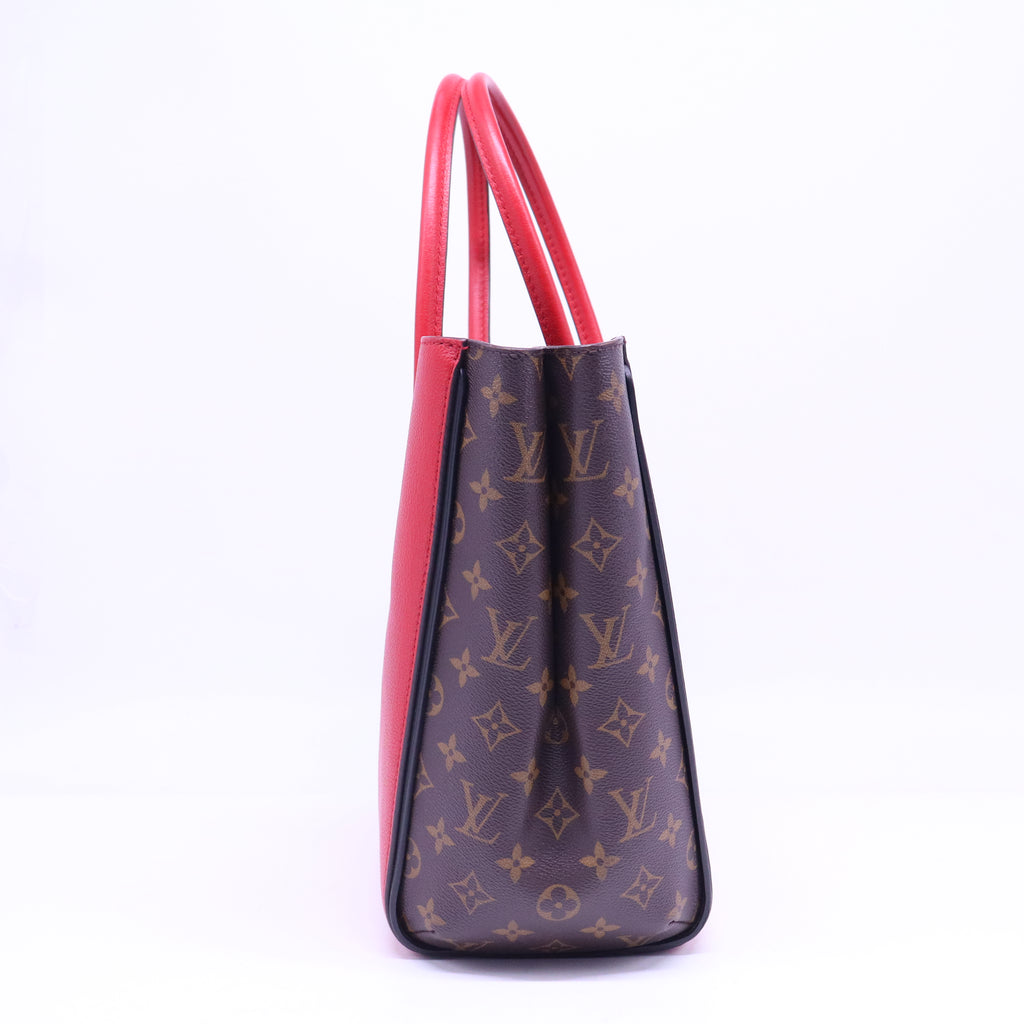 Calfskin Monogram Kimono Tote Cherry B21181