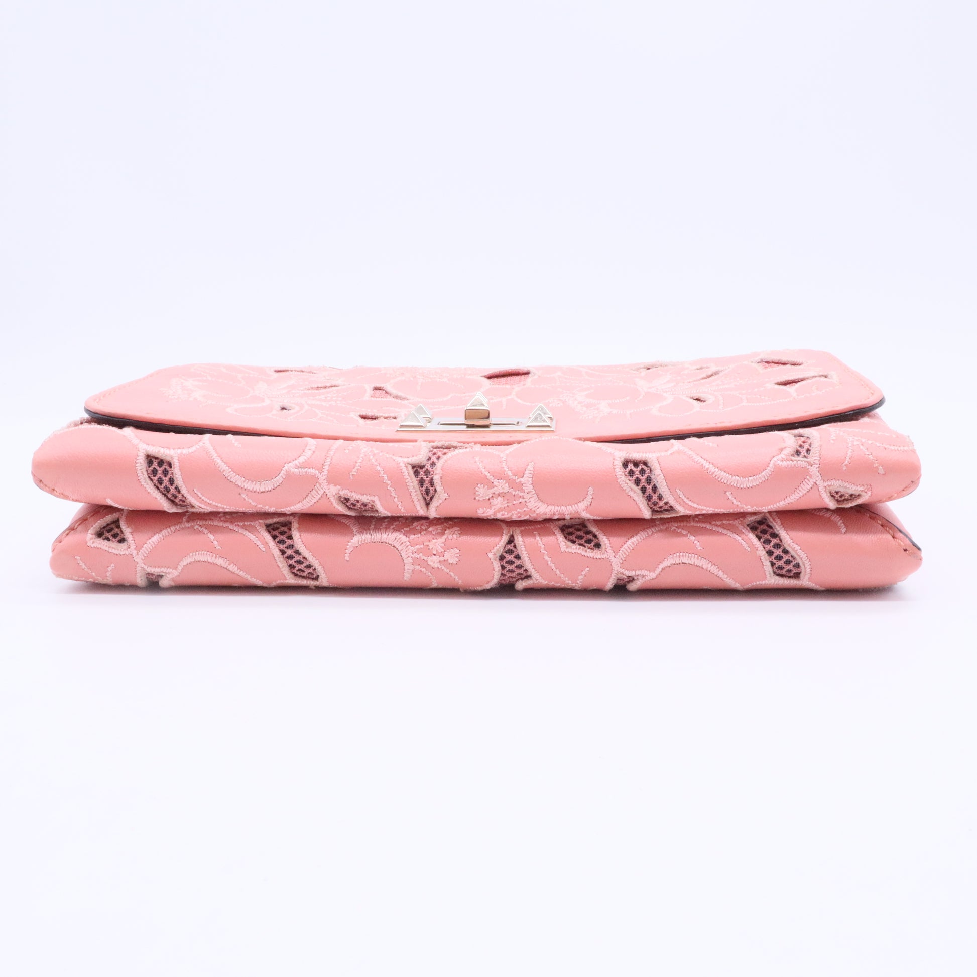 Nappa Lace Girello Flap Blush