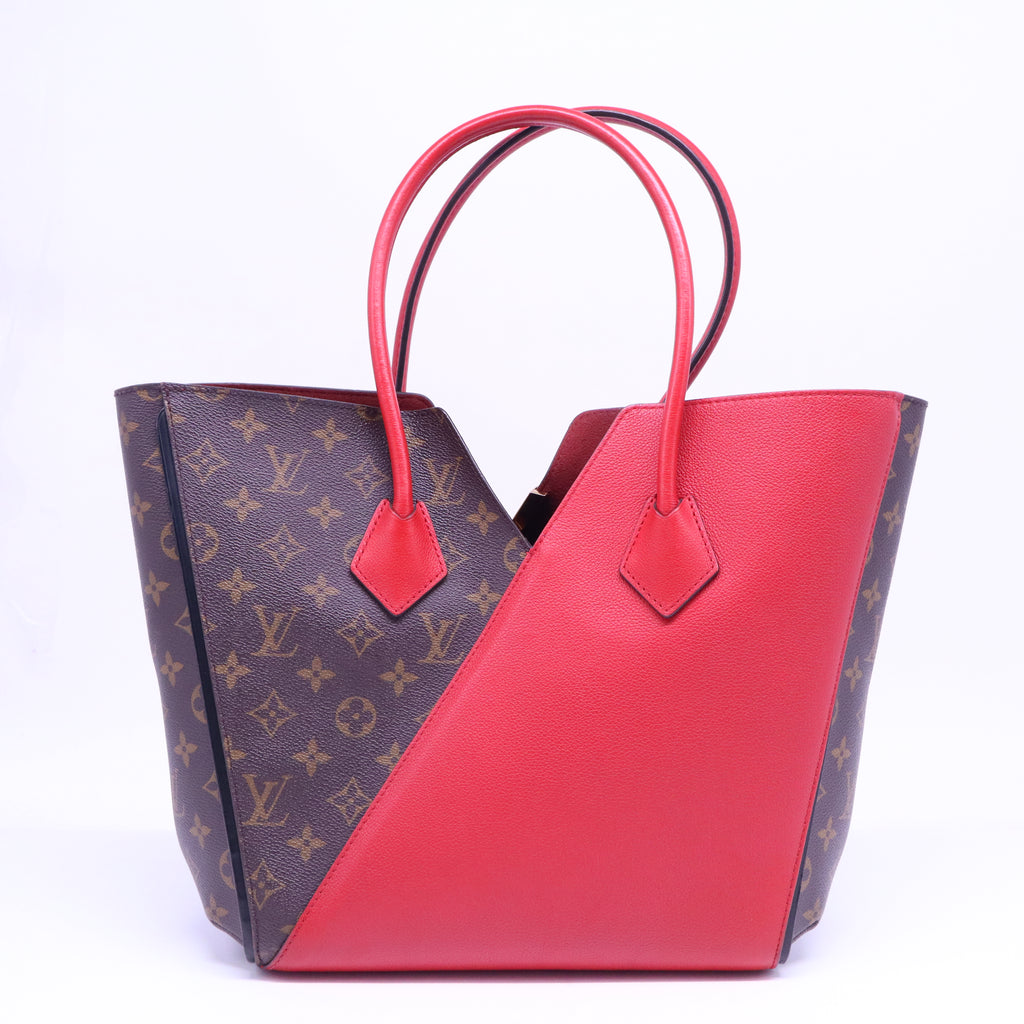 Calfskin Monogram Kimono Tote Cherry B21181