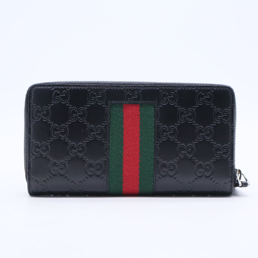 Web Accent Leather Wallet W20398