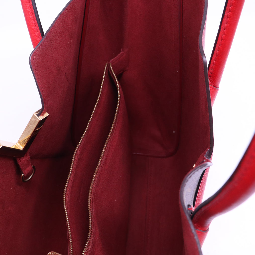 Calfskin Monogram Kimono Tote Cherry B21181