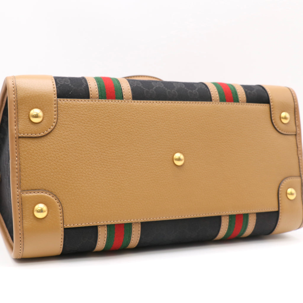 Gucci GG Canvas Bauletto Duffel Bag twins LDZ474