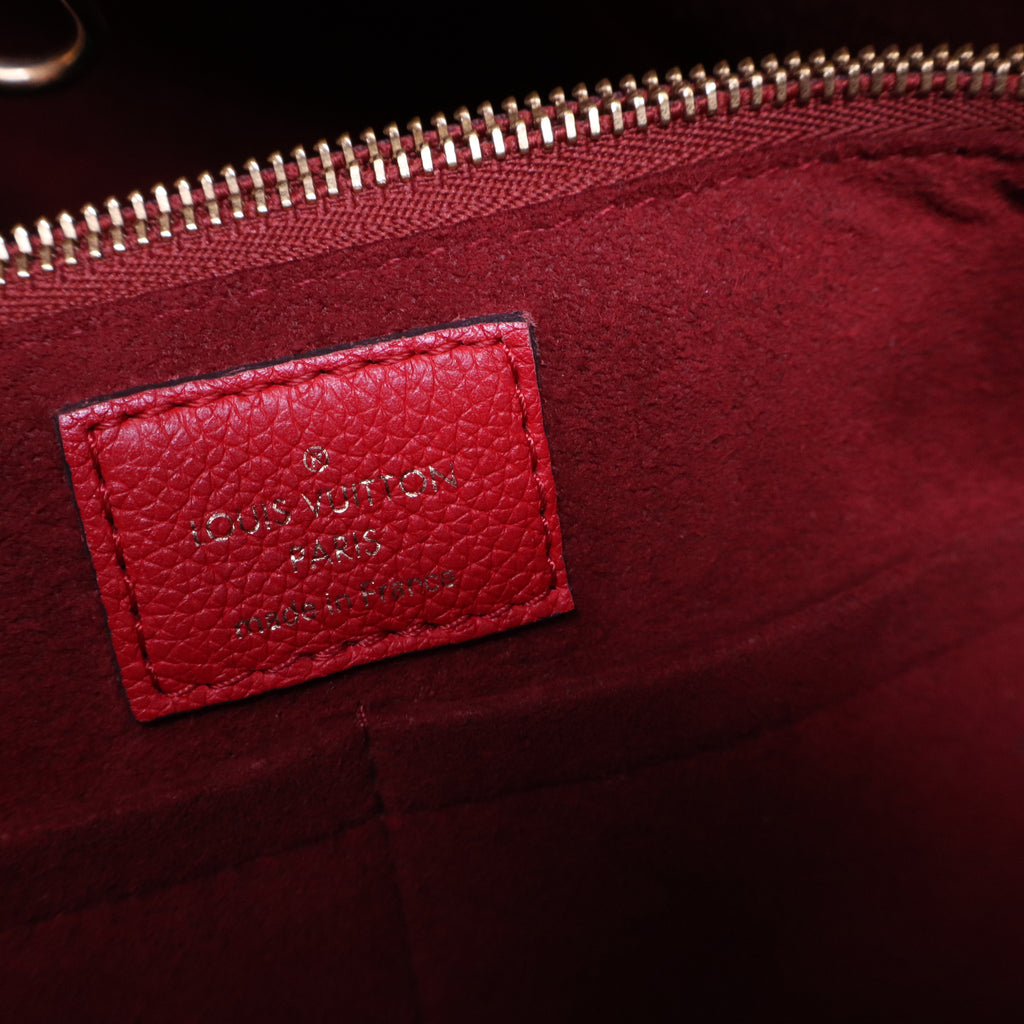 Calfskin Monogram Kimono Tote Cherry B21181