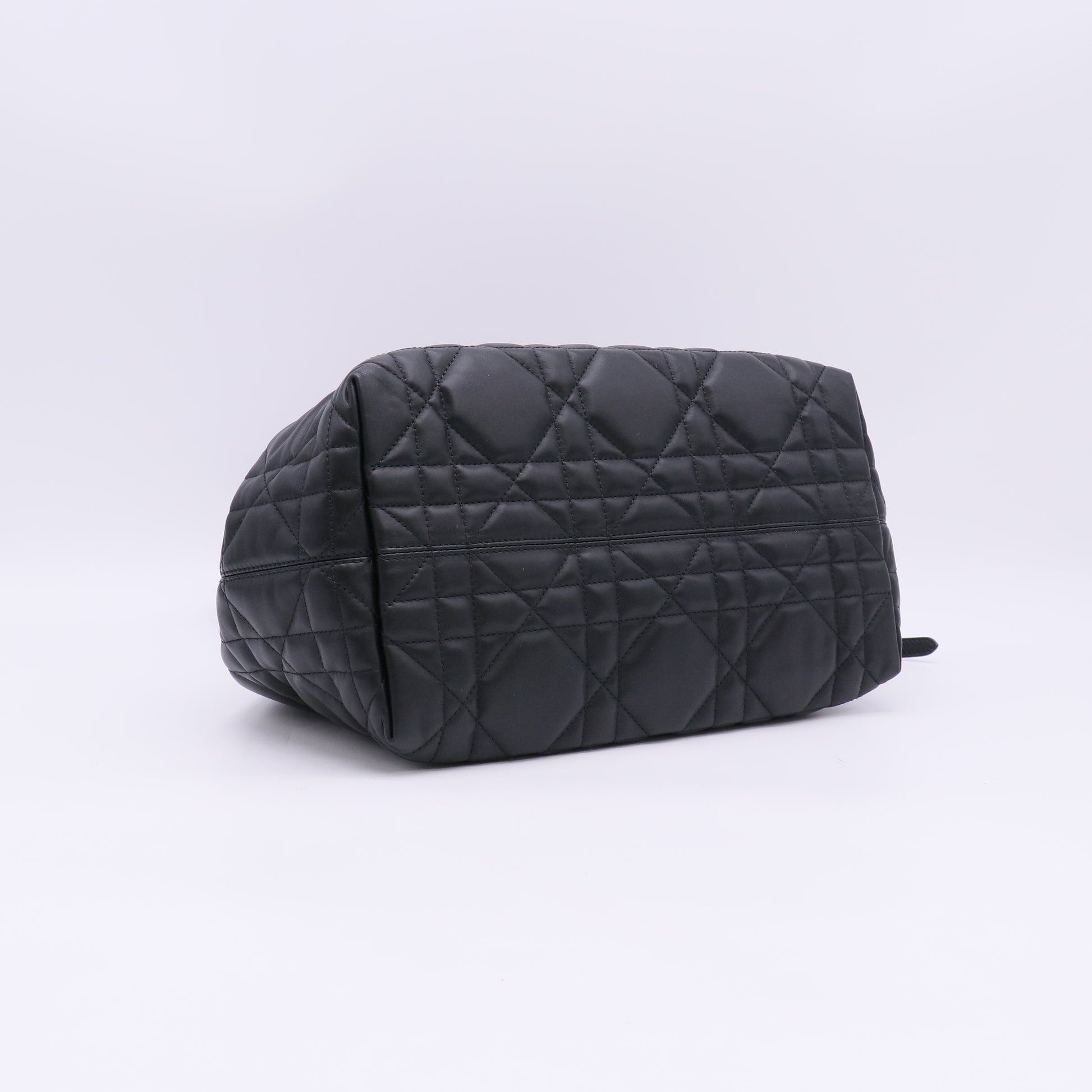 Christian Dior Calfskin Macrocannage Medium Toujours Black twins LDZ992