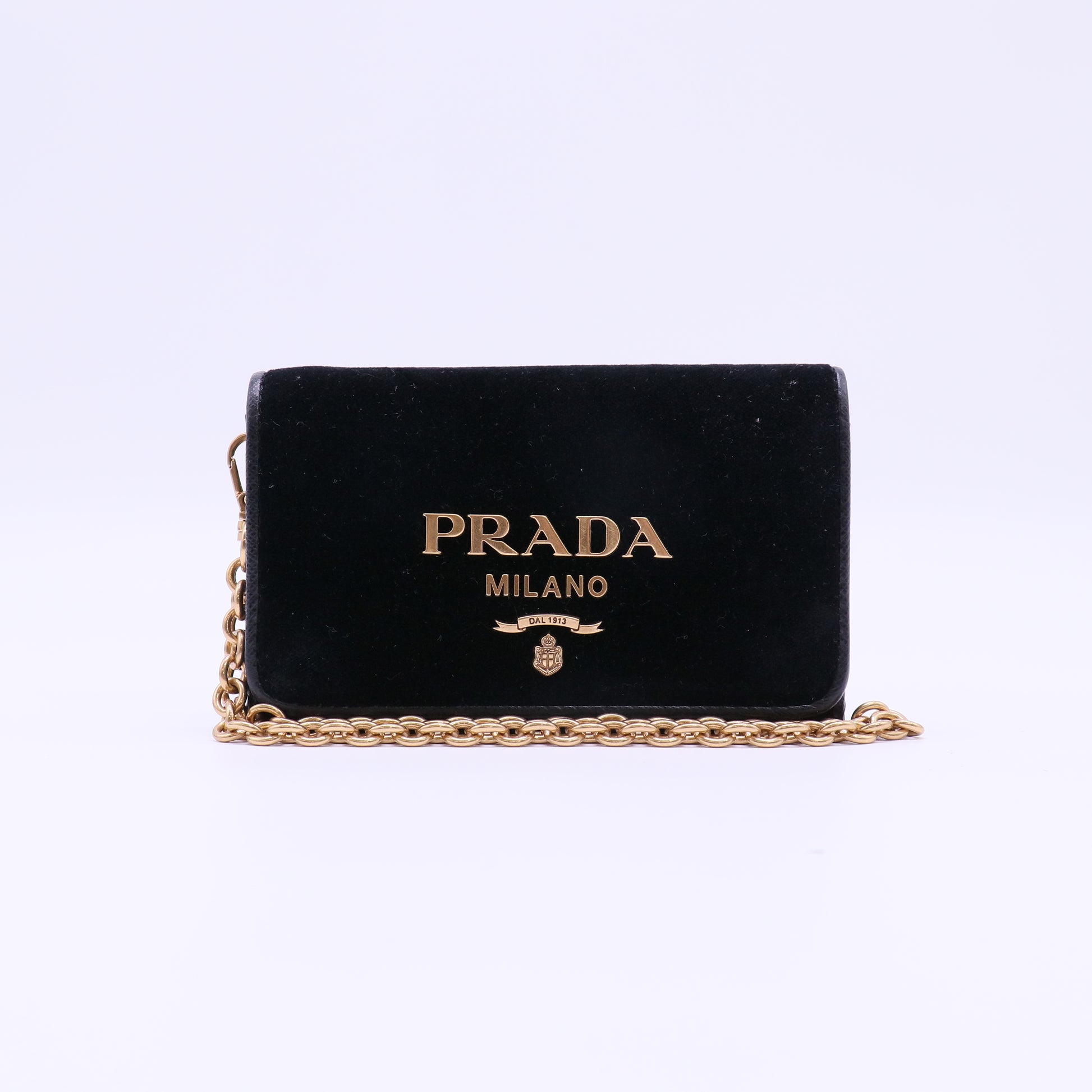 Prada Velvet Clutch W21919