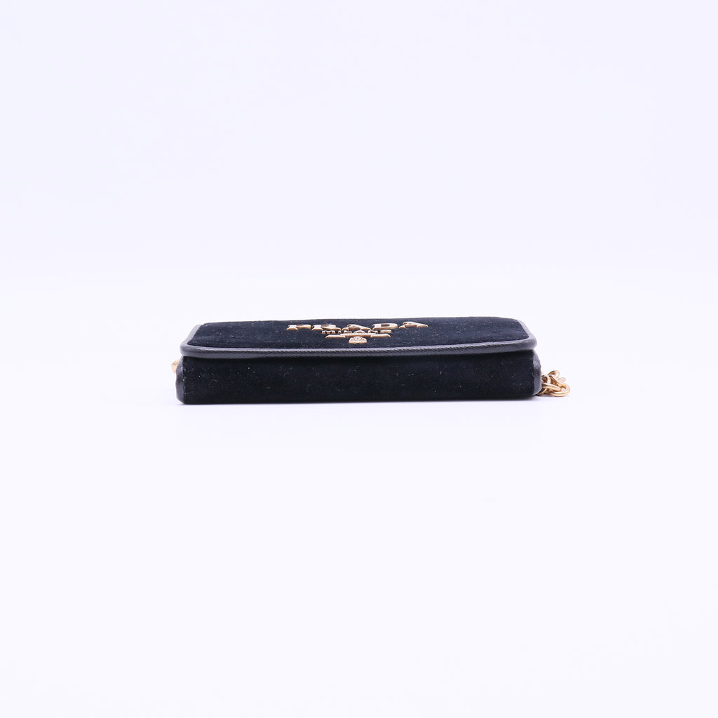 Prada Velvet Clutch W21919